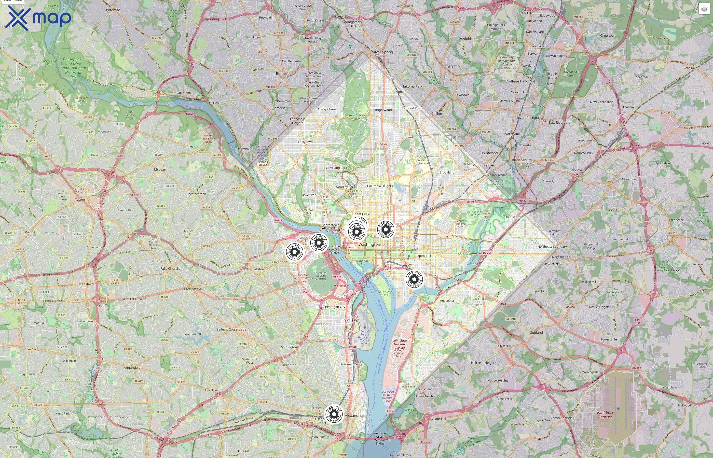For Five Coffee traffic data