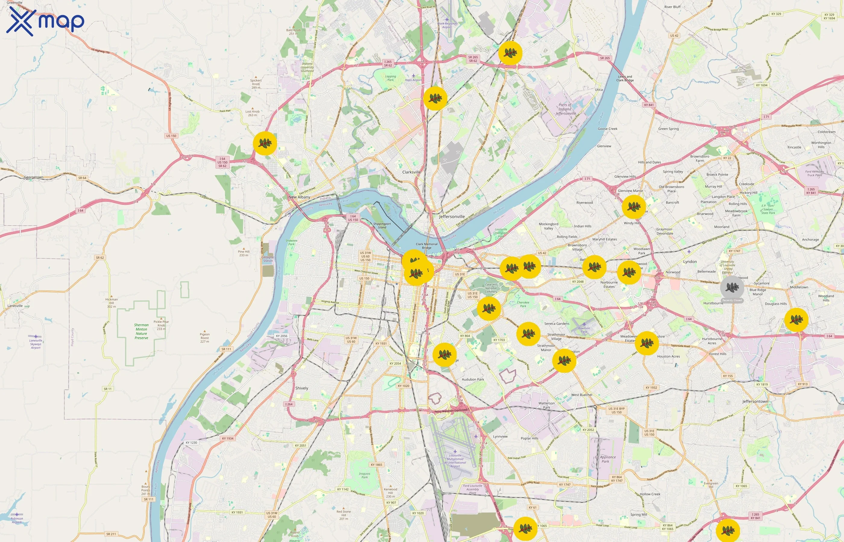 Heine Brothers Coffee area coverage