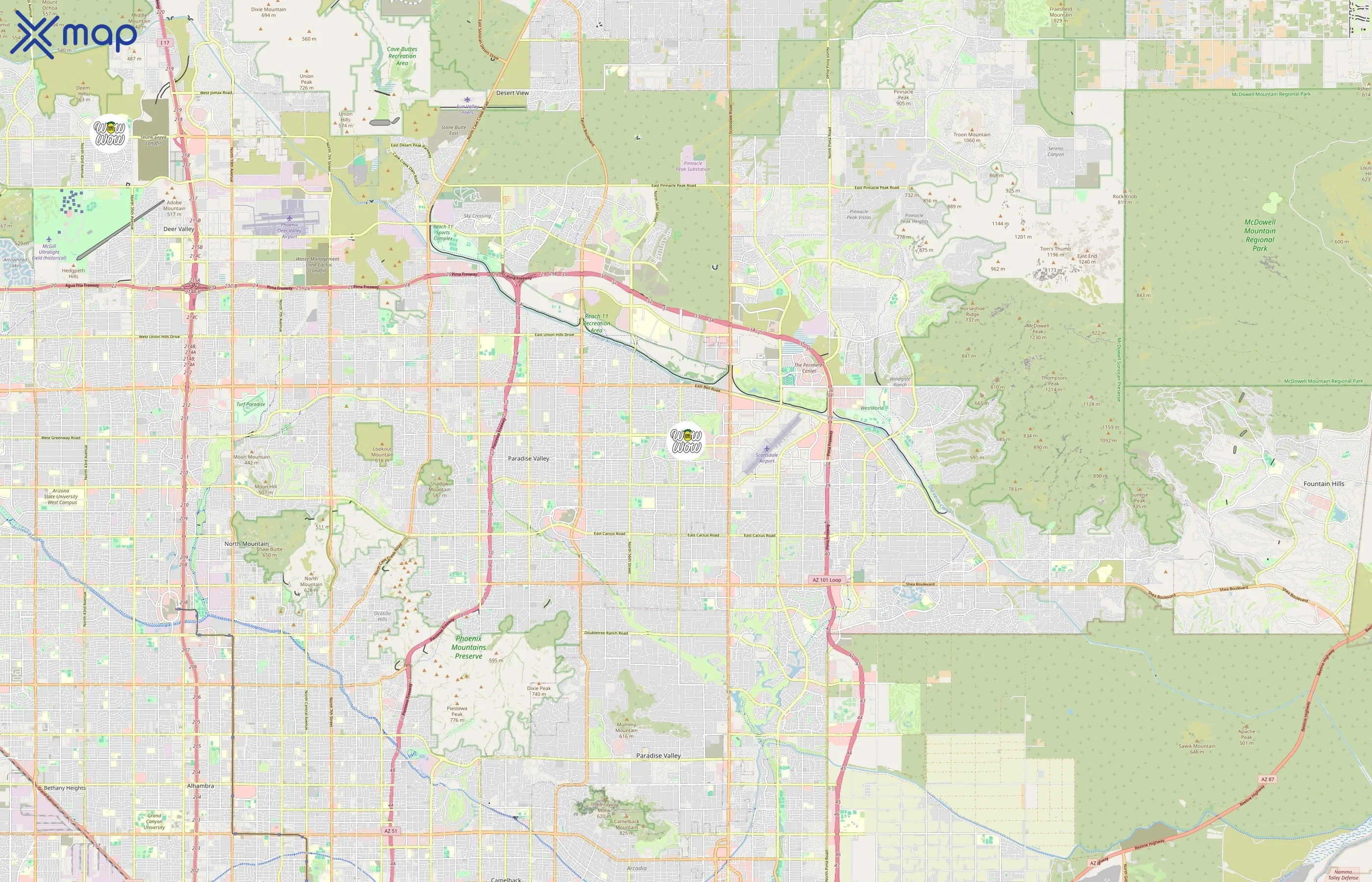 Wow Wow Hawaiian Lemonade area coverage