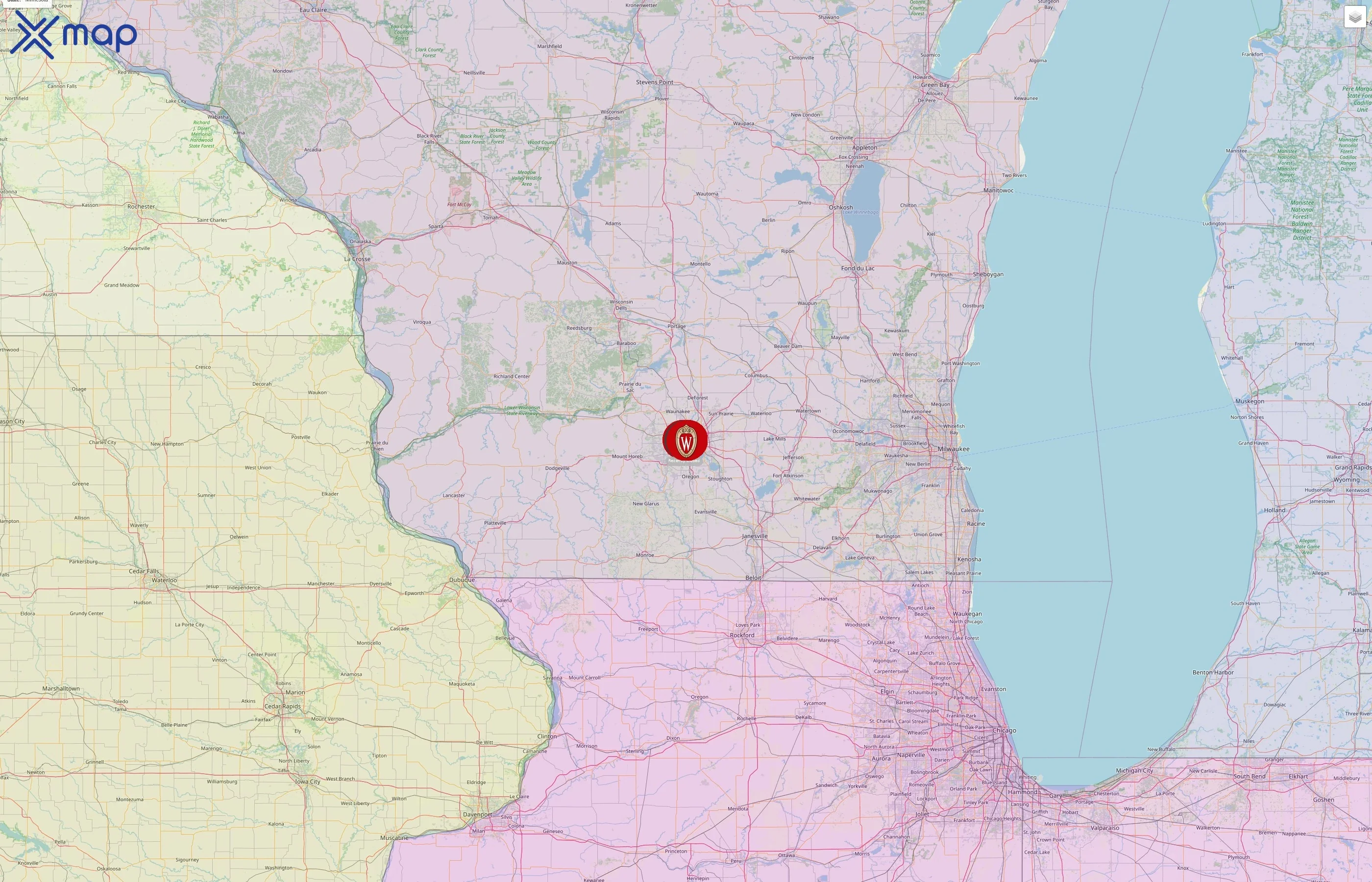 Wisconsin Union street hotspots