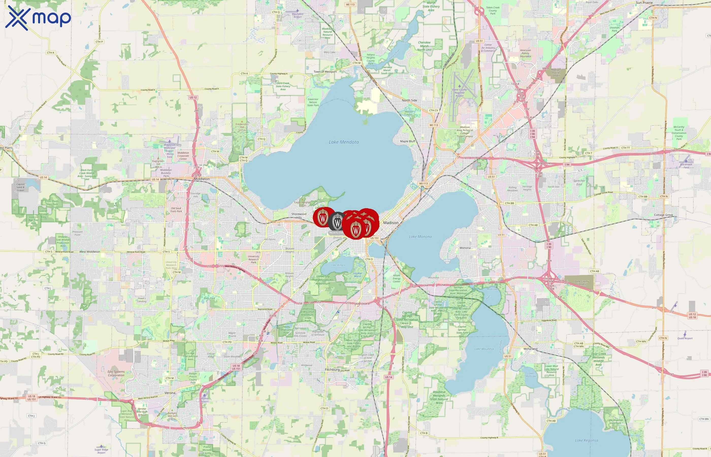 Wisconsin Union area coverage