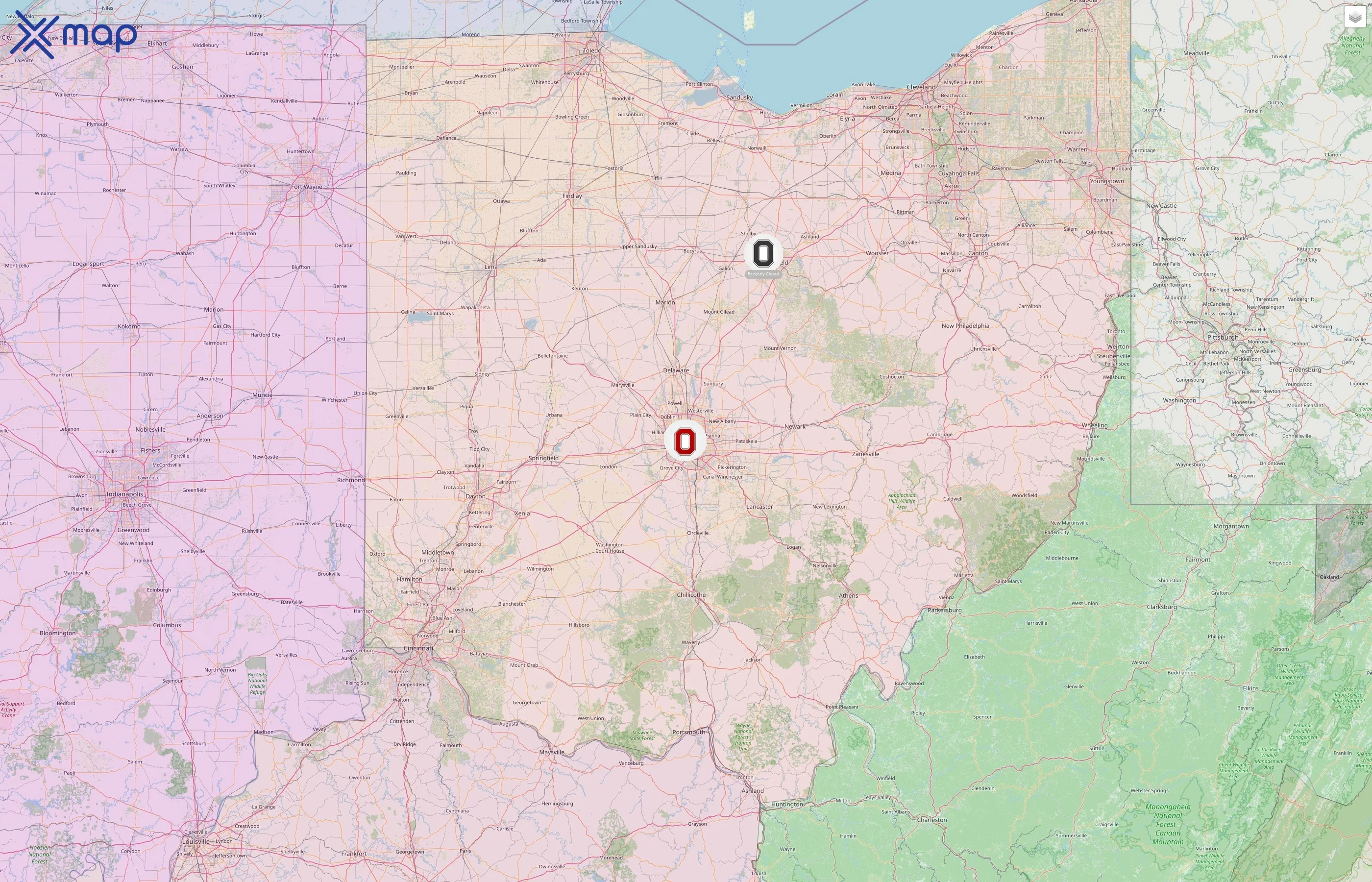 Ohio State University Dining Services street hotspots