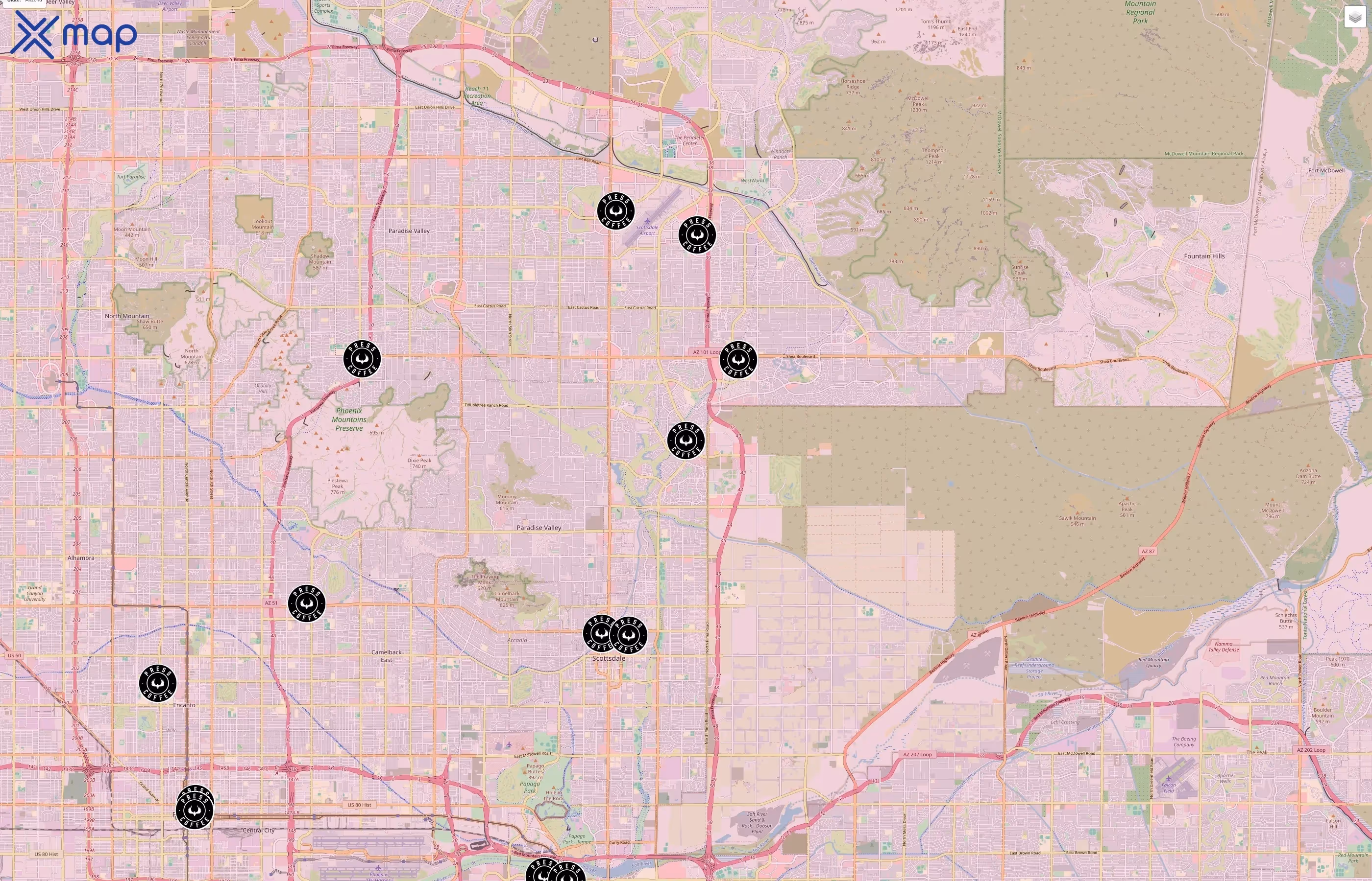Press Coffee traffic data