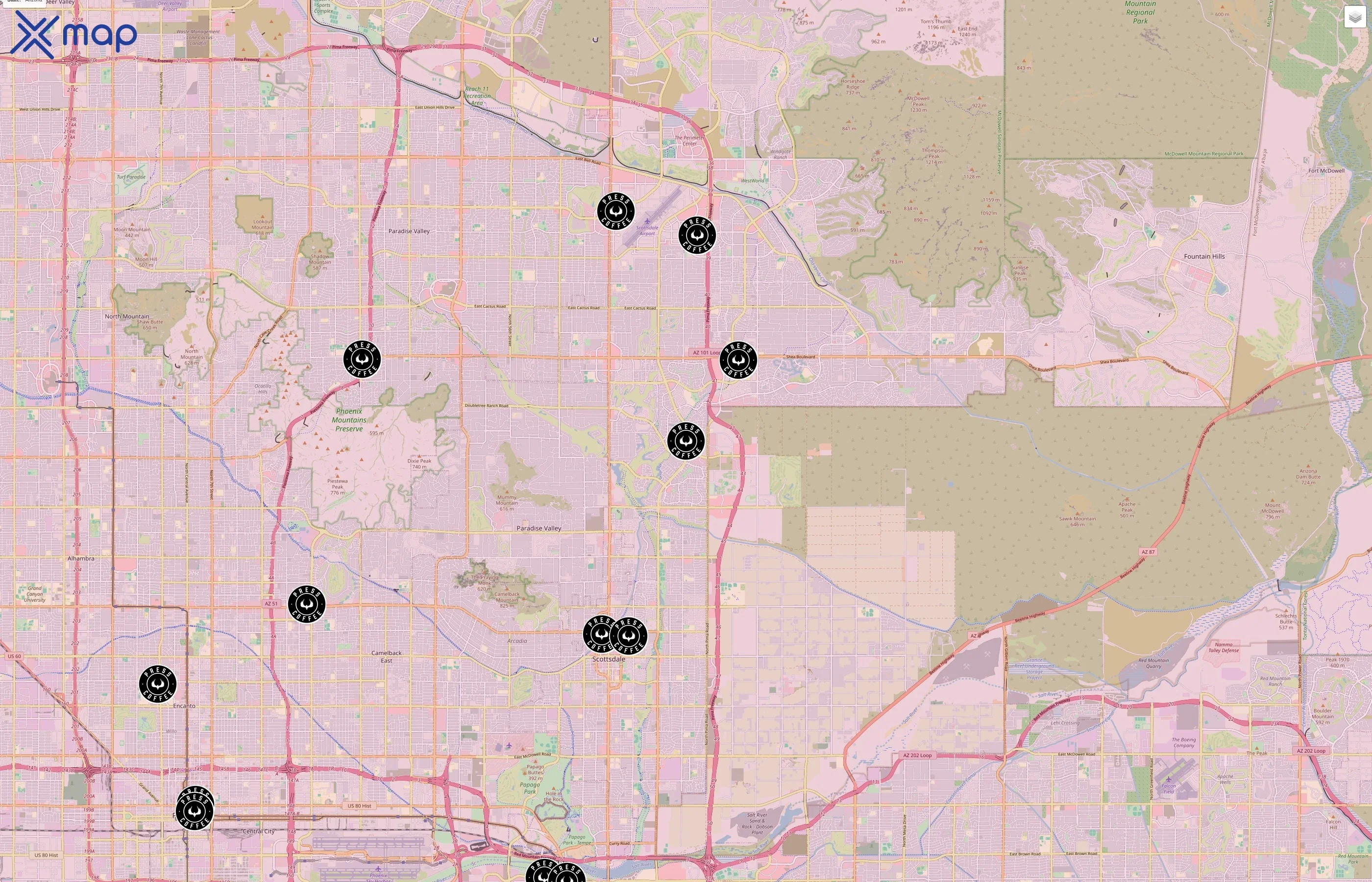 Press Coffee traffic data