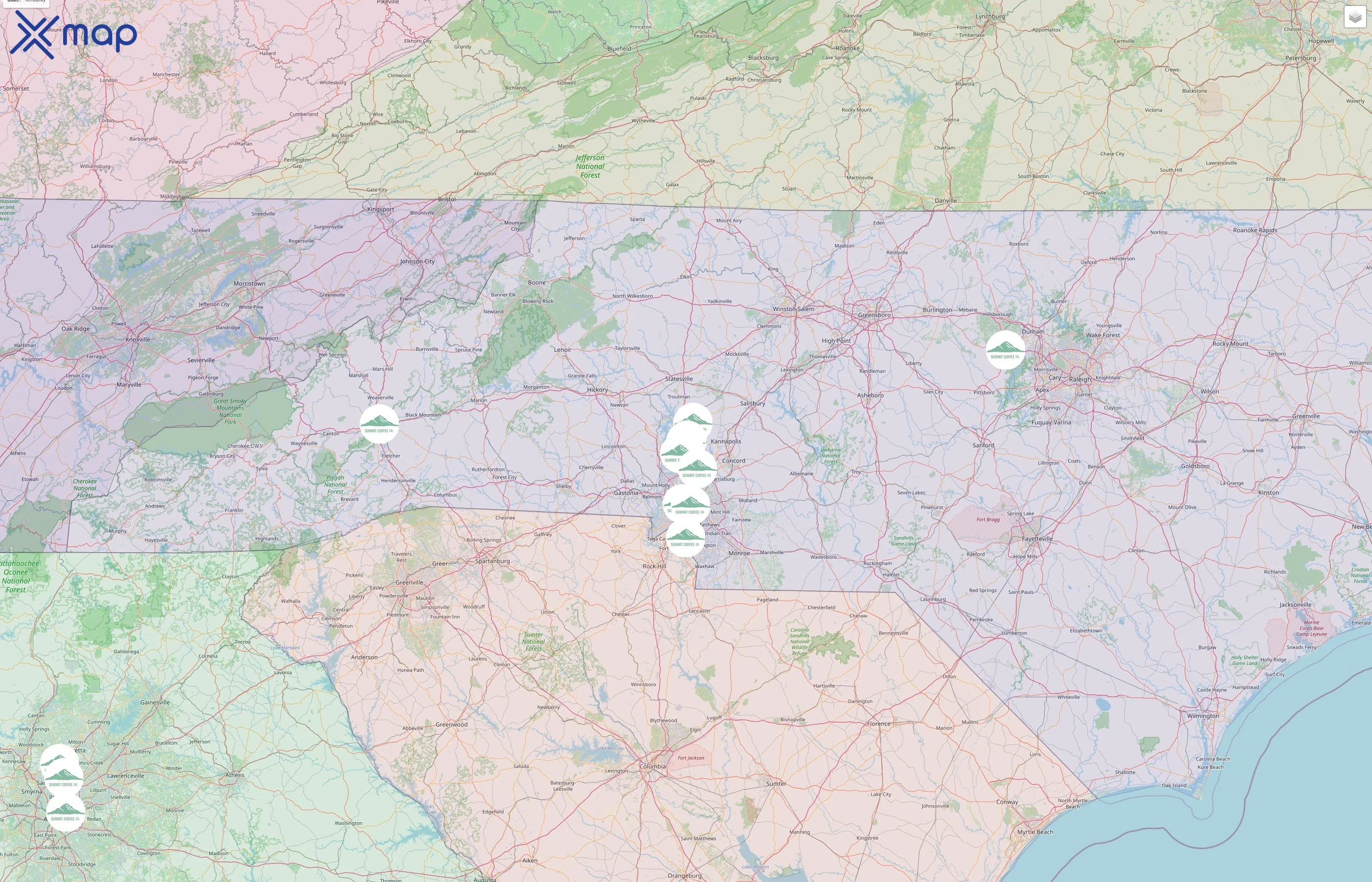 Summit Coffee street hotspots