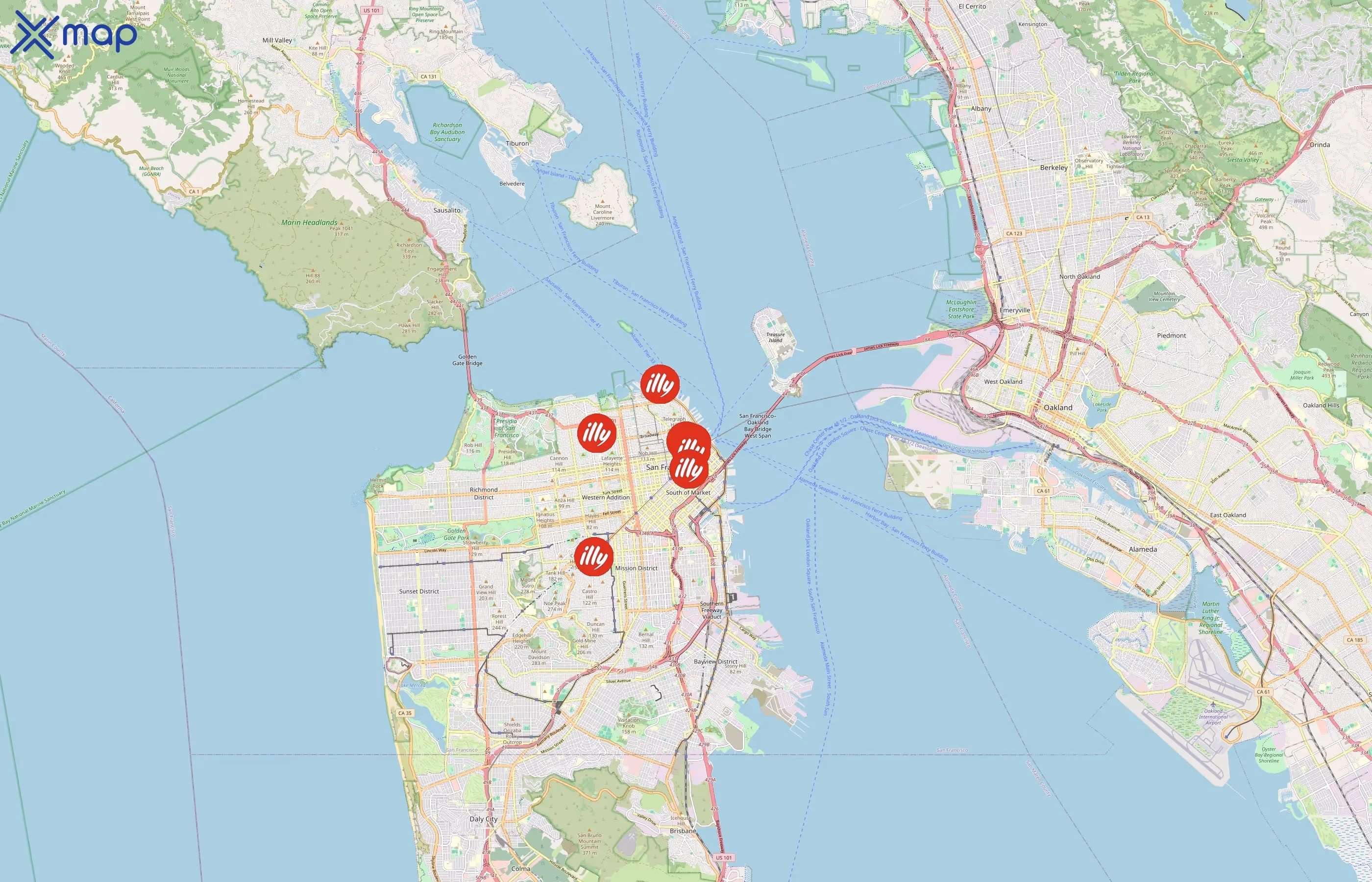 Illy area coverage