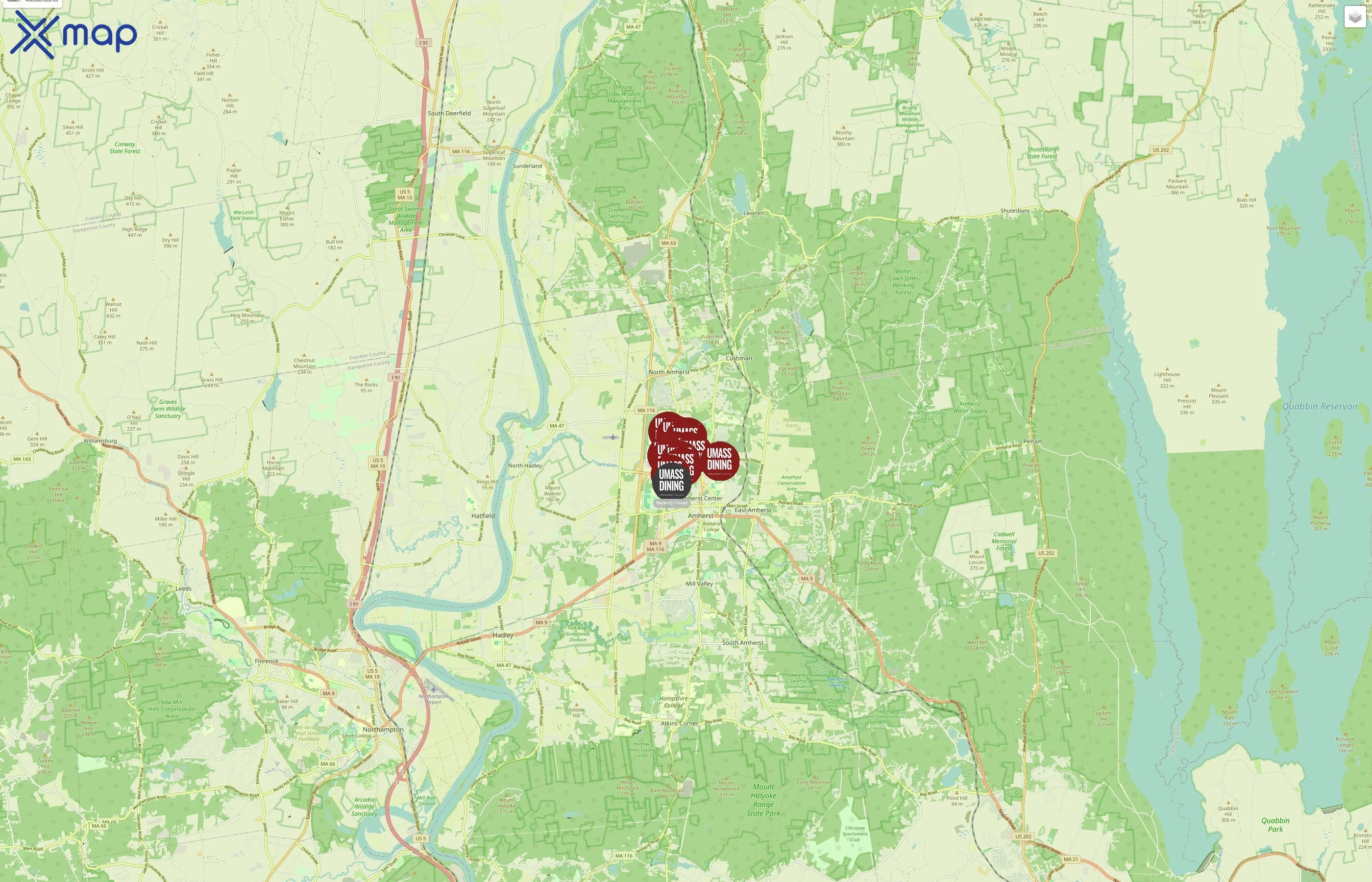 UMass Dining traffic data