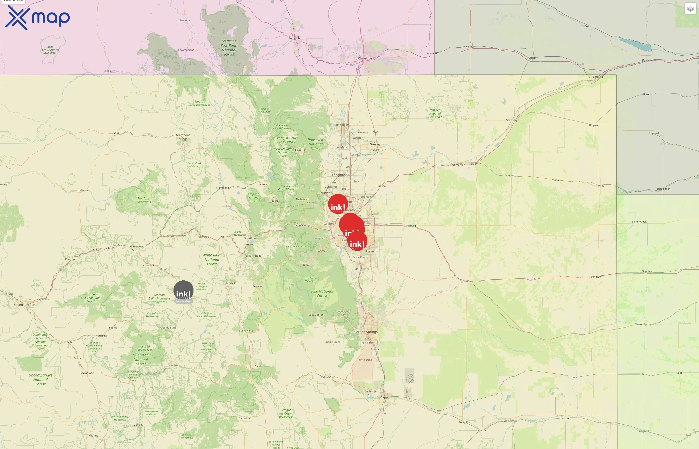 ink! Coffee street hotspots