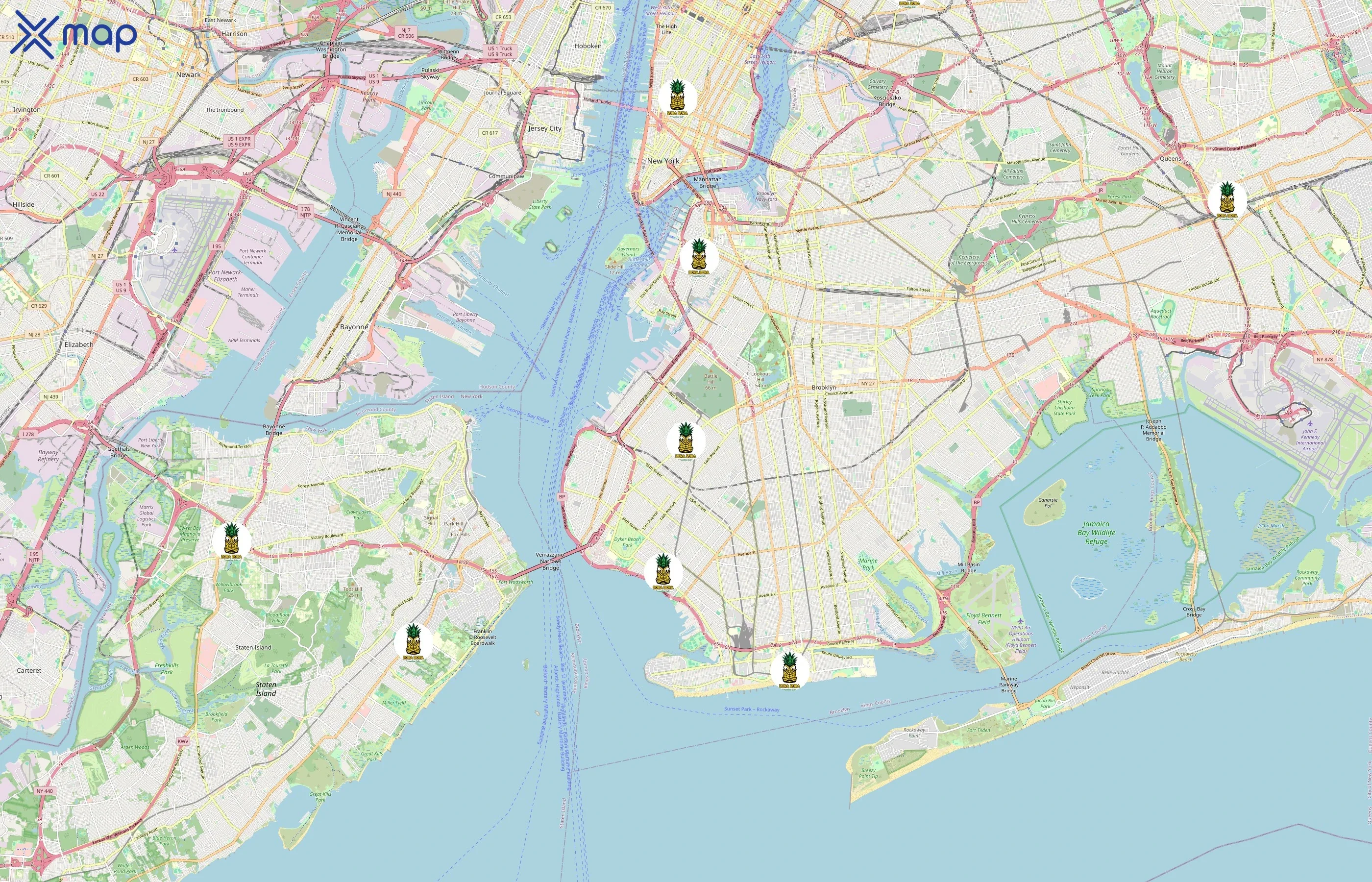 Bora Bora Smoothie Cafe area coverage