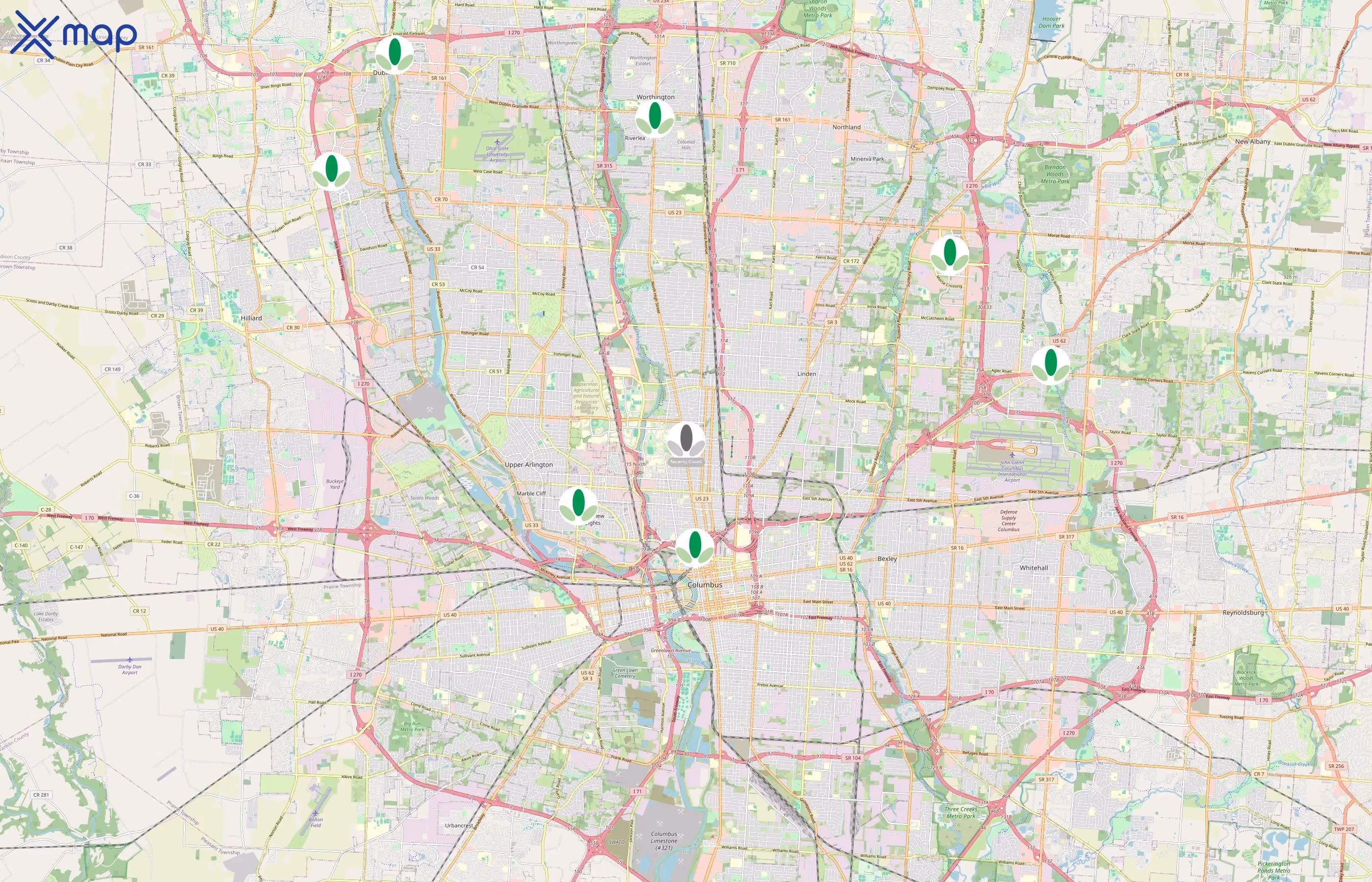 Bubbles Tea & Juice Company area coverage