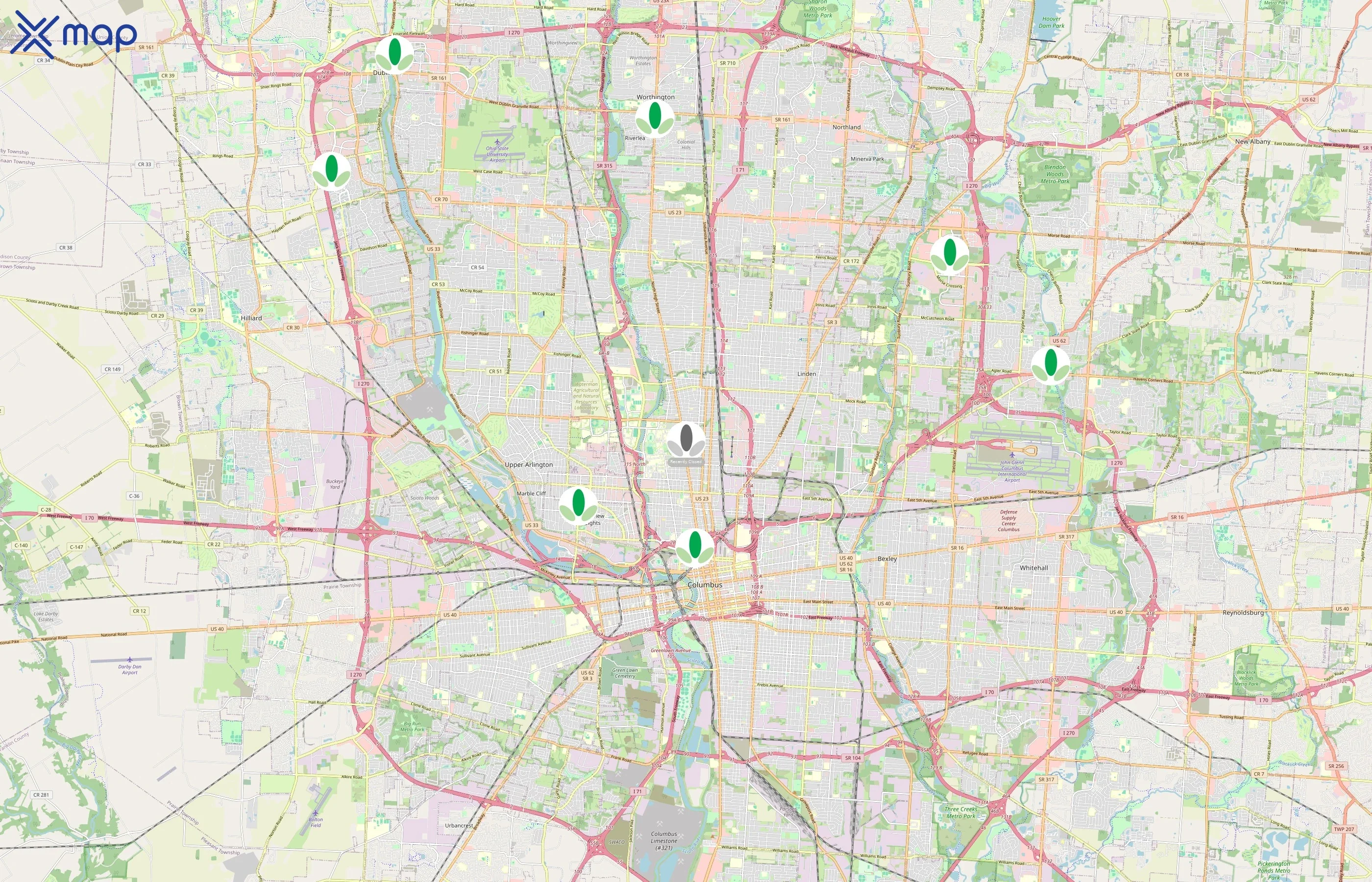 Bubbles Tea & Juice Company area coverage