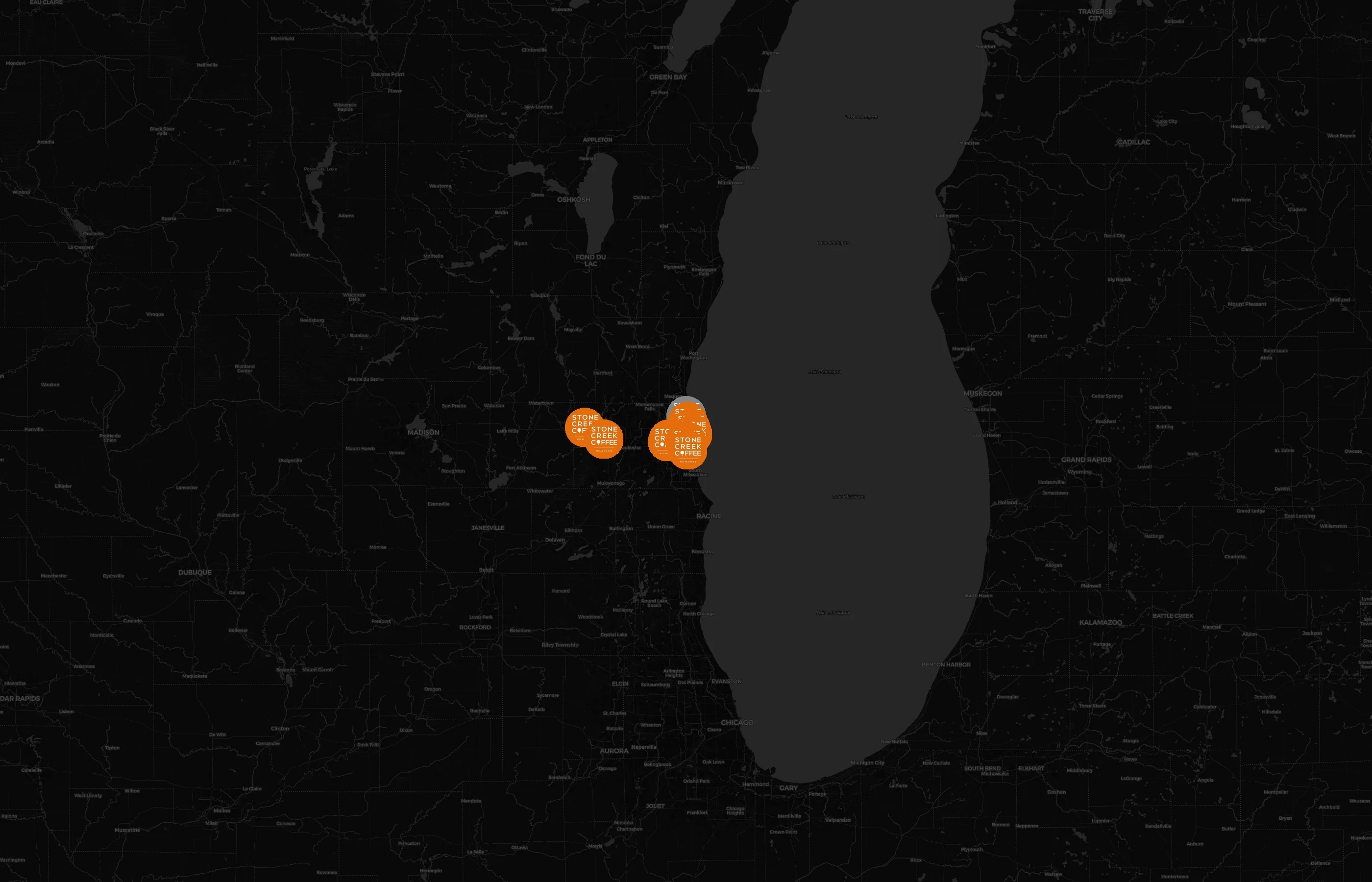 Stone Creek Coffee city distribution