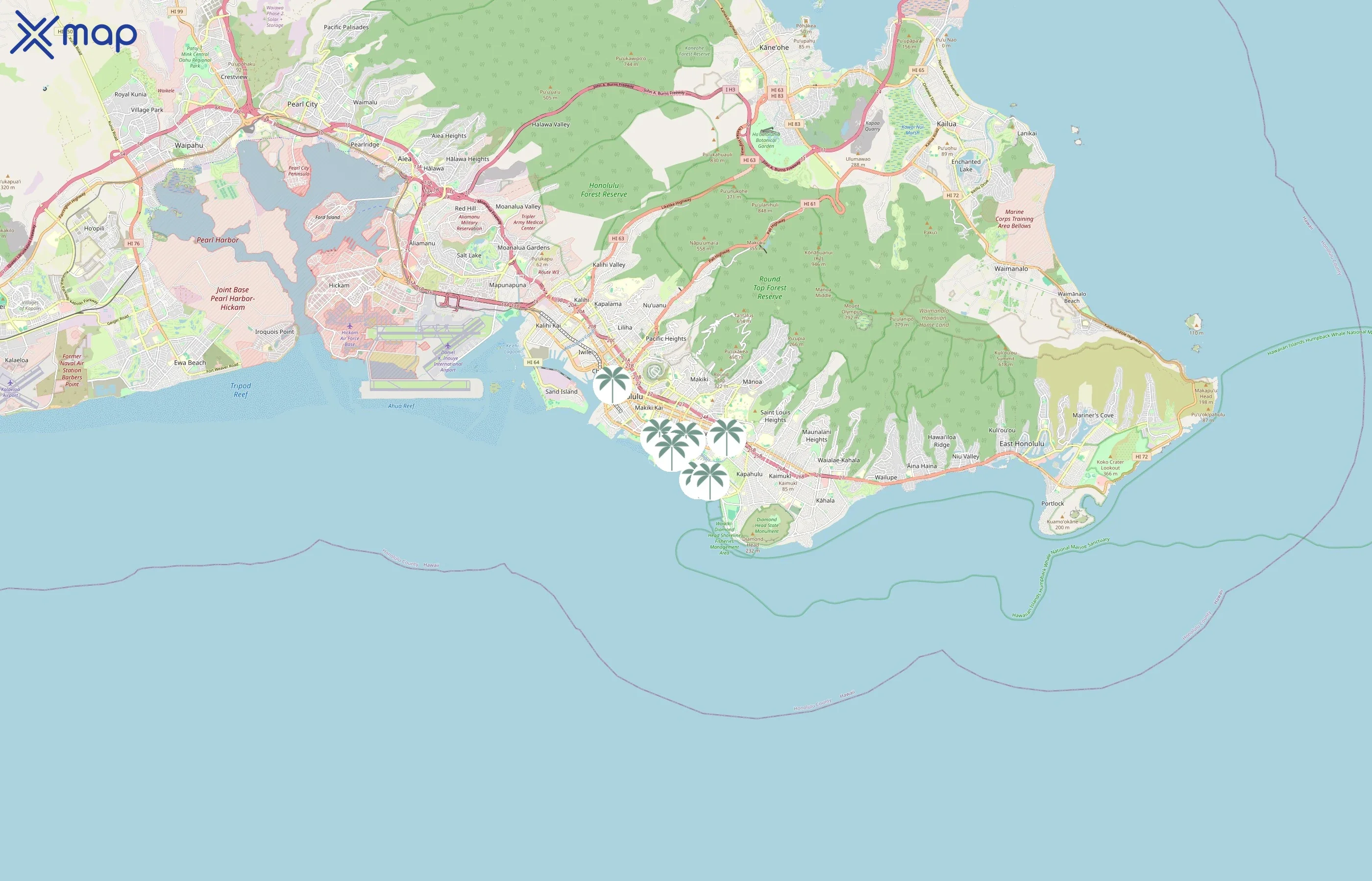 Honolulu Coffee Company area coverage