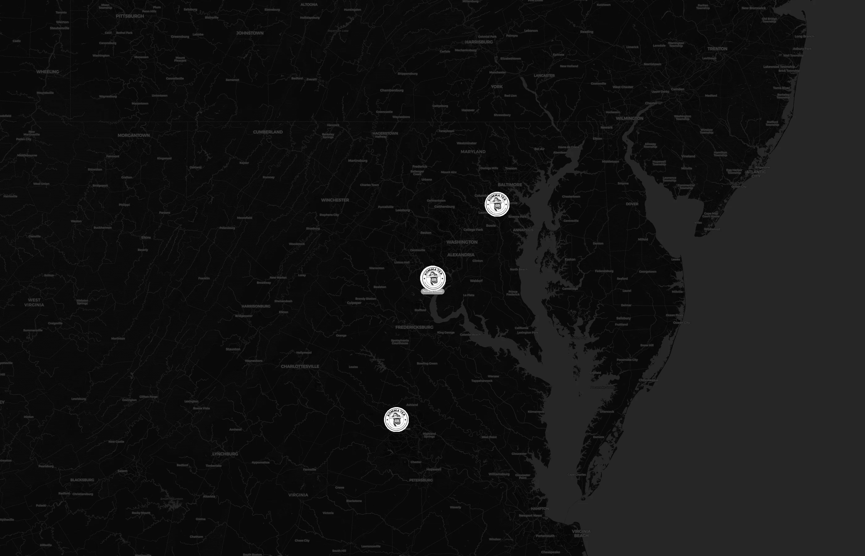 Komma Tea city distribution
