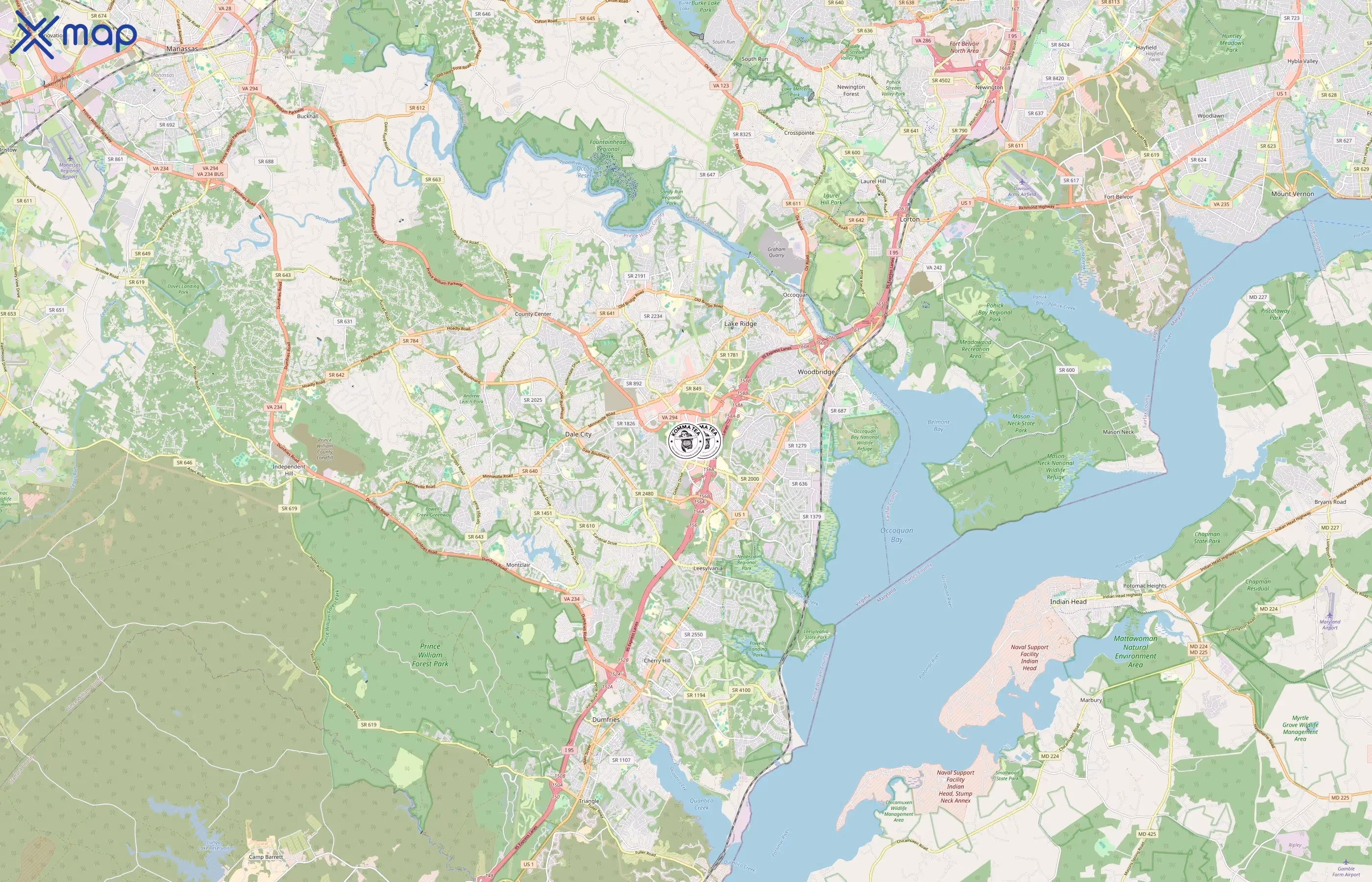 Komma Tea area coverage