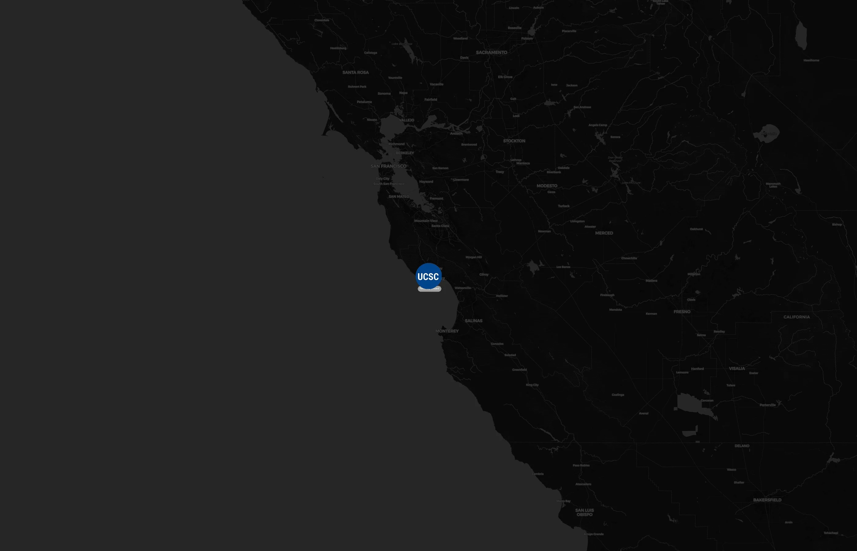 UCSC Dining Services city distribution