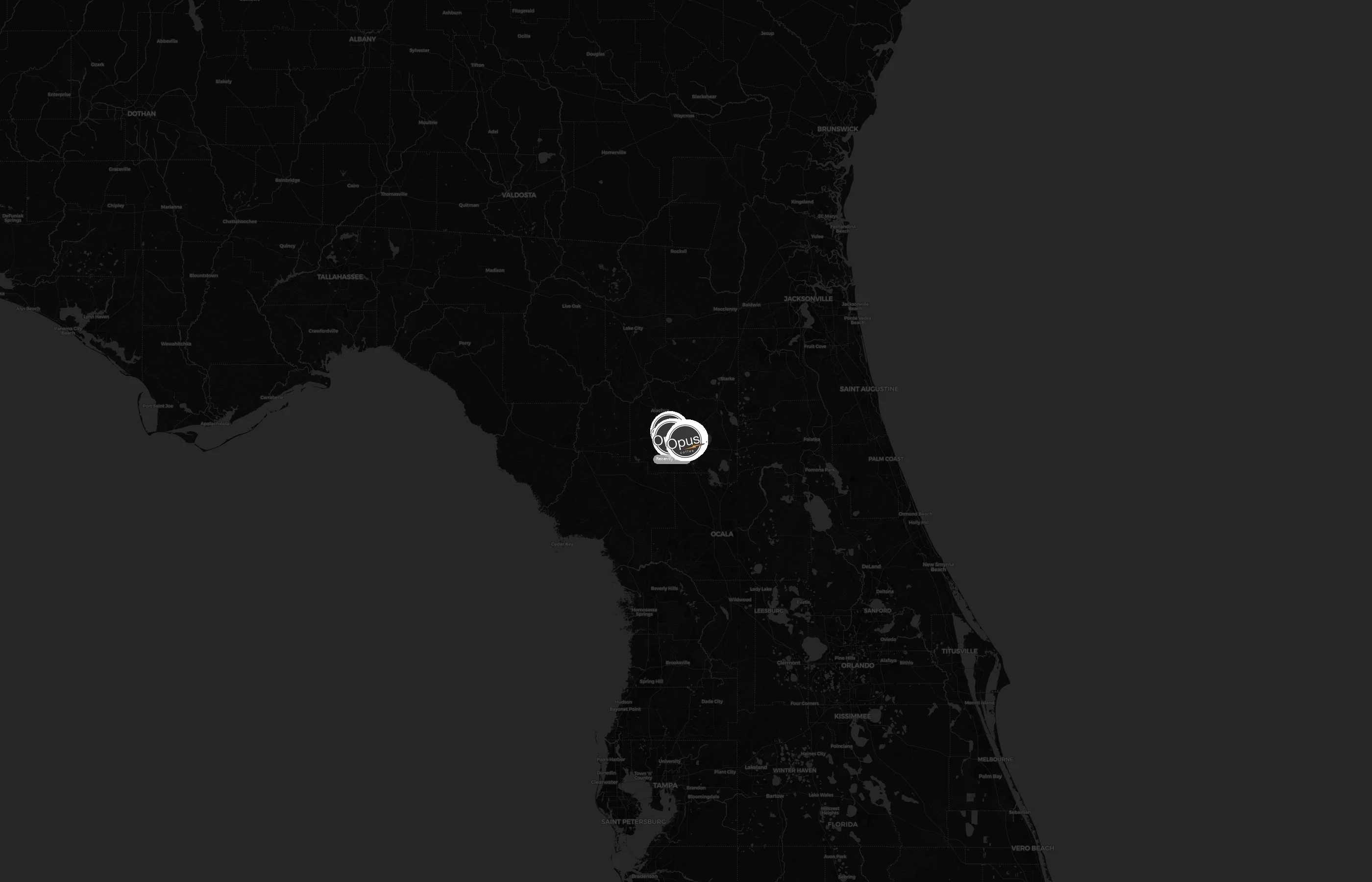 Opus Coffee city distribution