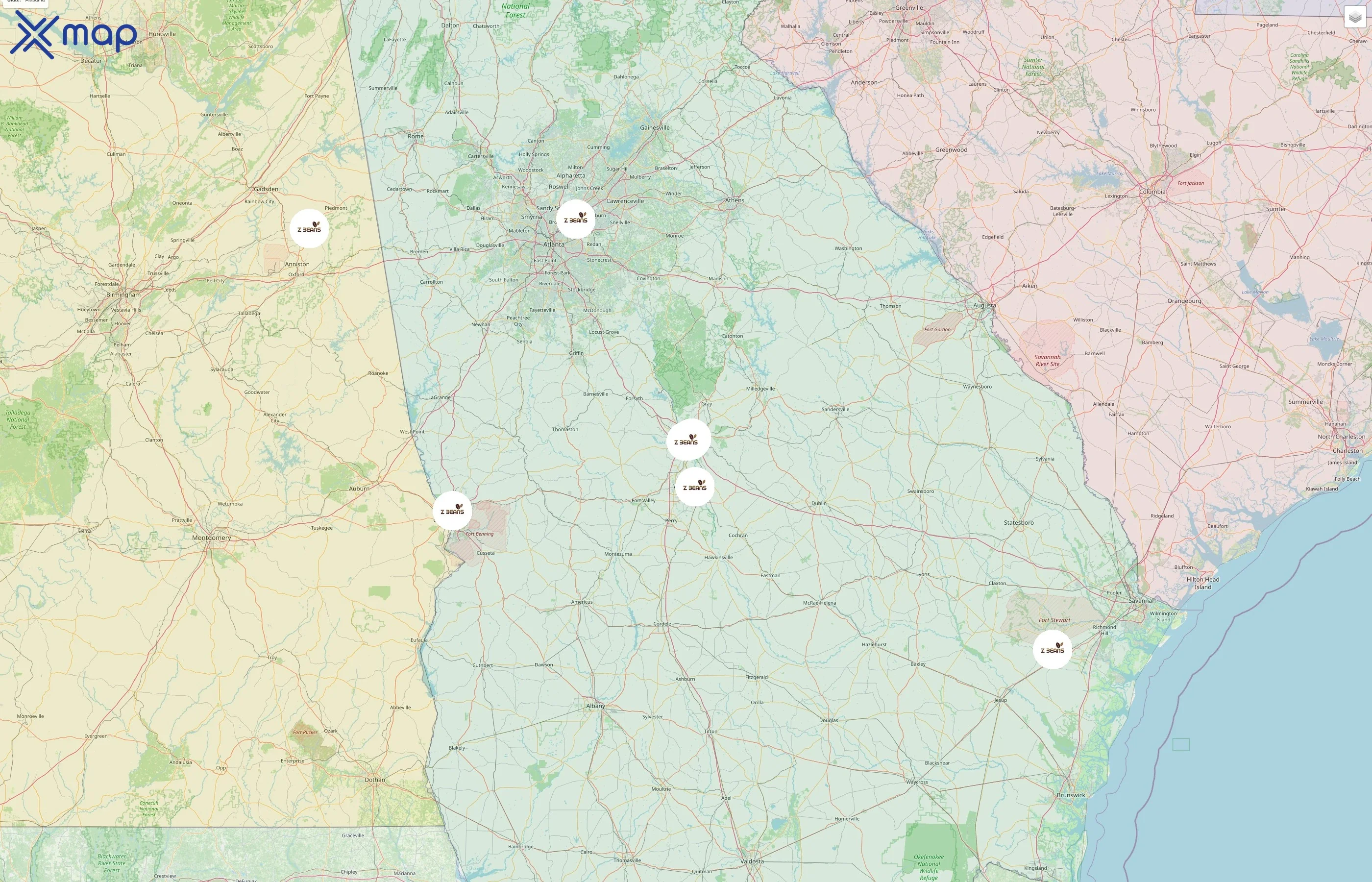 Z Beans Coffee street hotspots