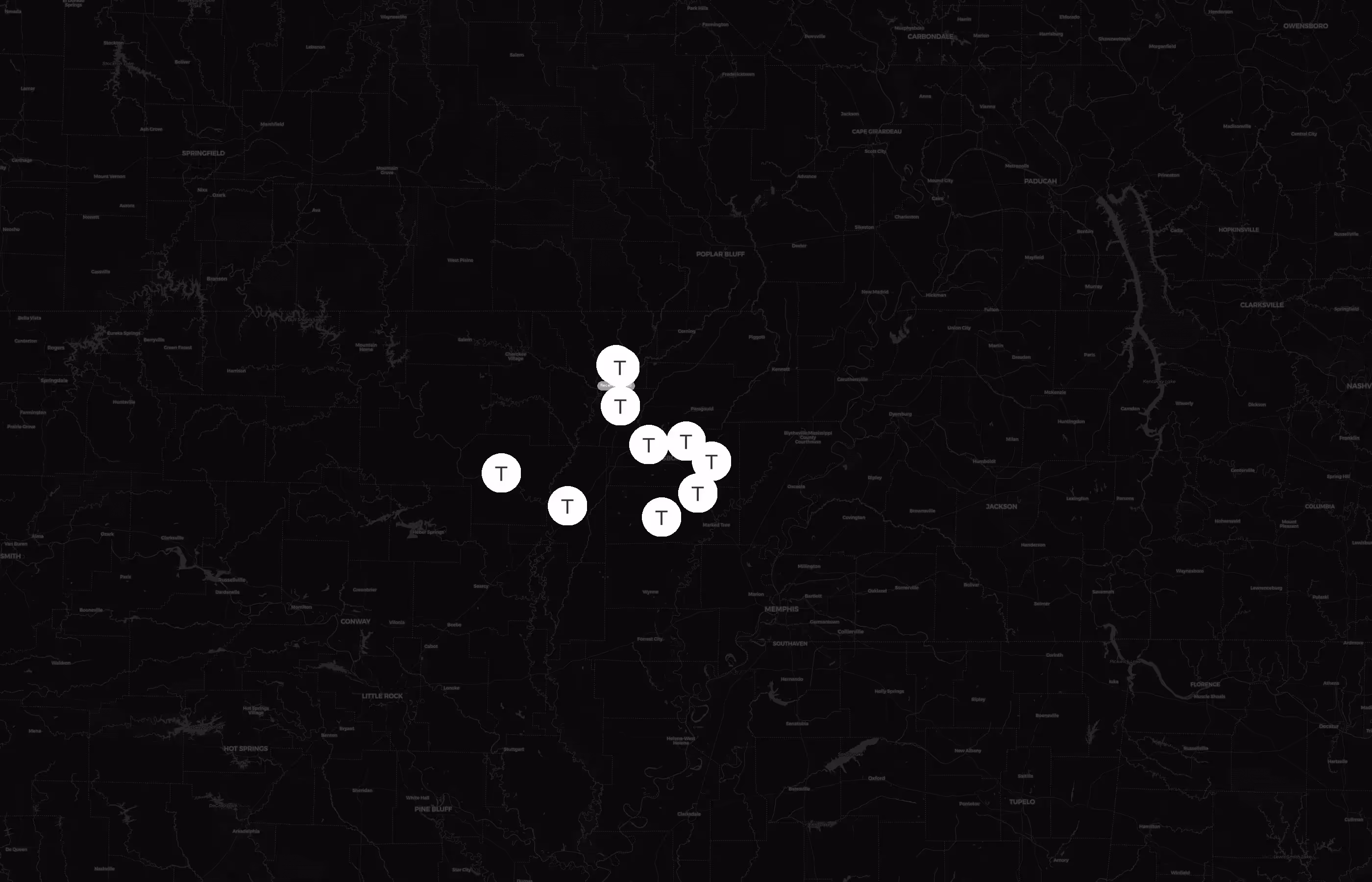 The Busy Bean city distribution