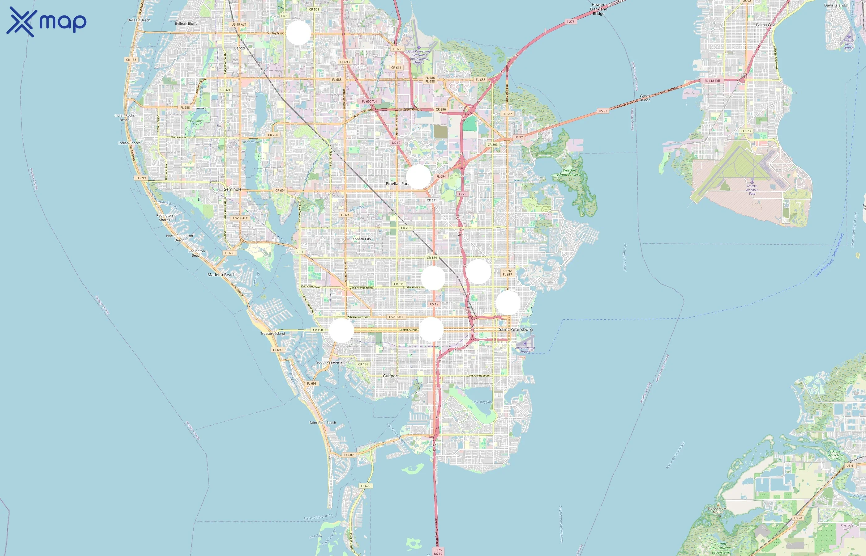 The Blend Coffee & Cocktails area coverage