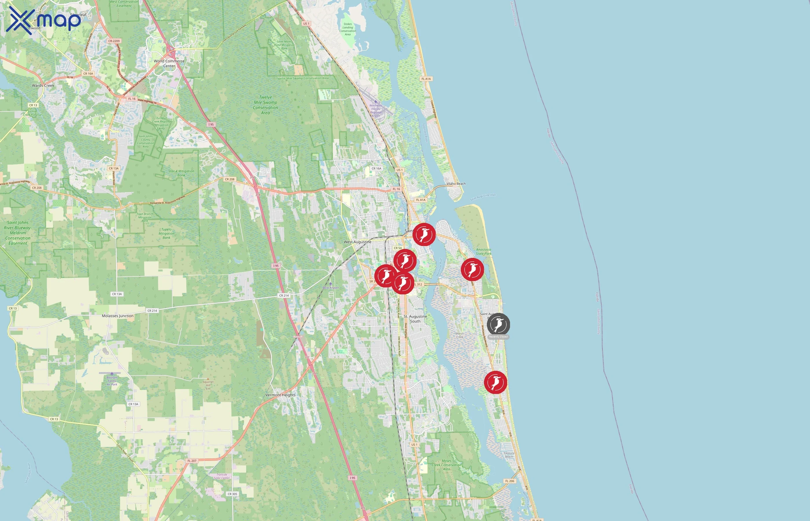The Kookaburra area coverage