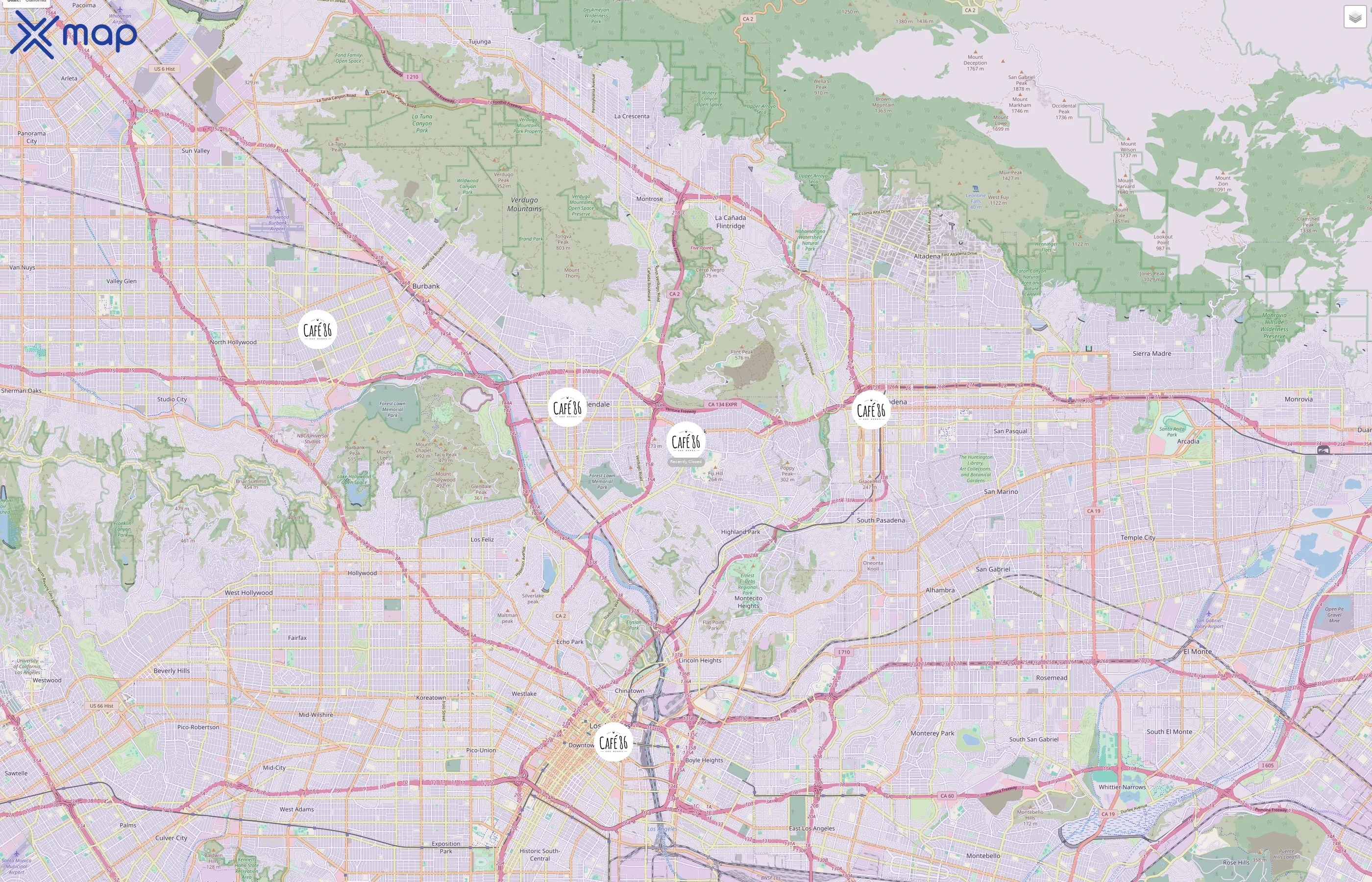Cafe 86 traffic data