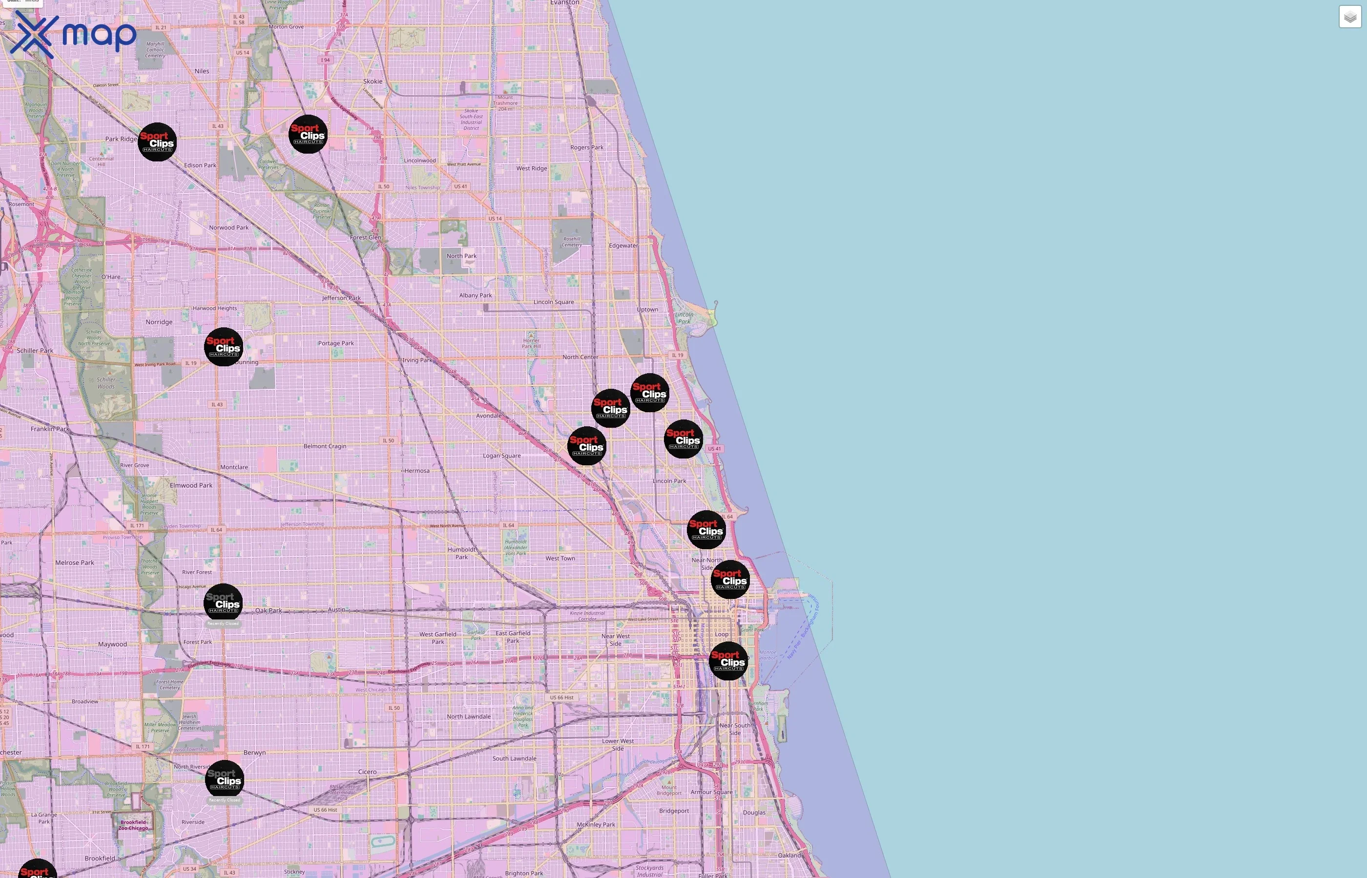 Sport Clips traffic data