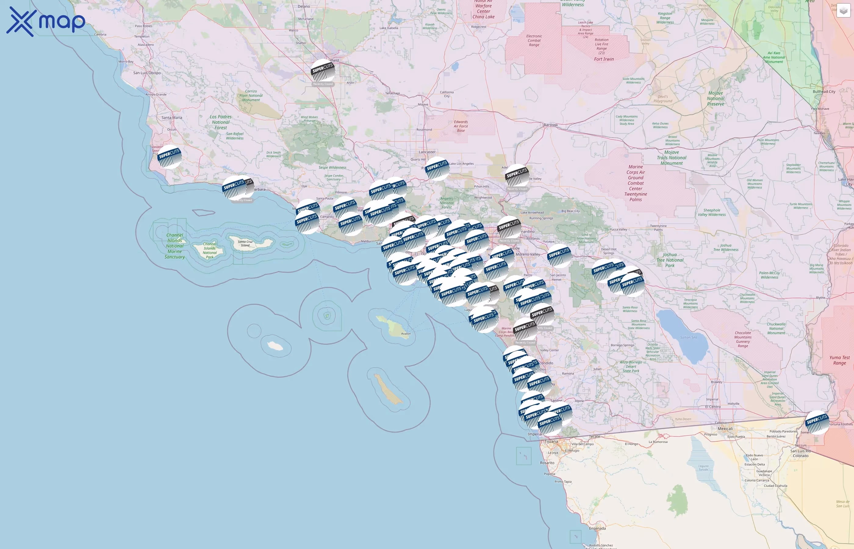 Supercuts street hotspots