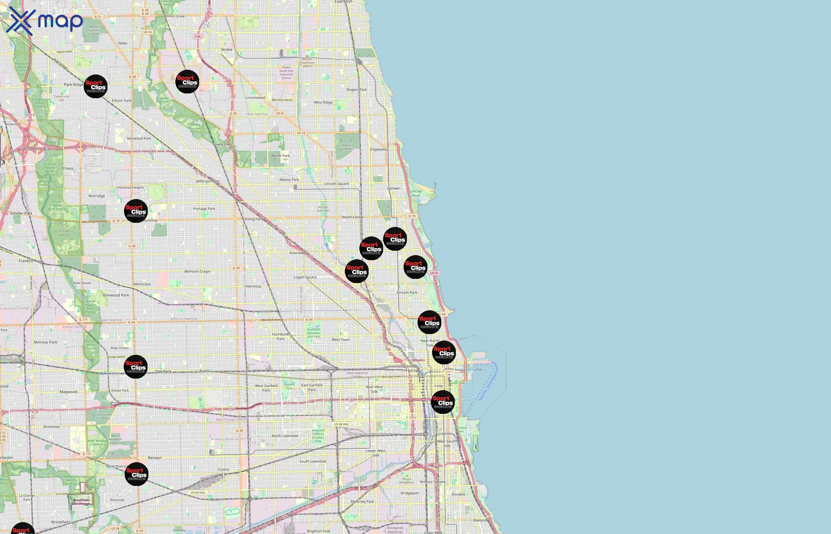 Sport Clips area coverage