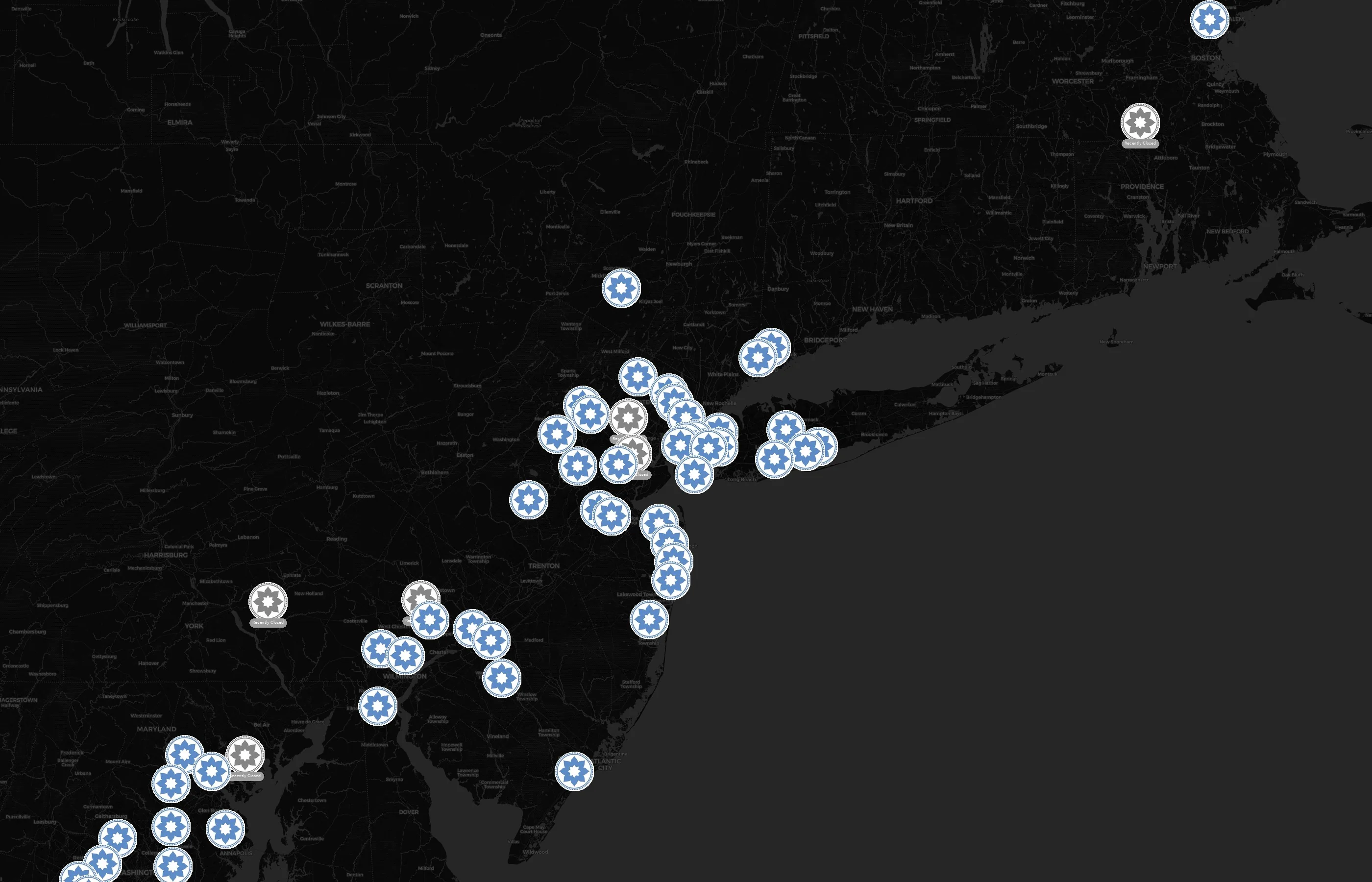 Club Pilates city distribution