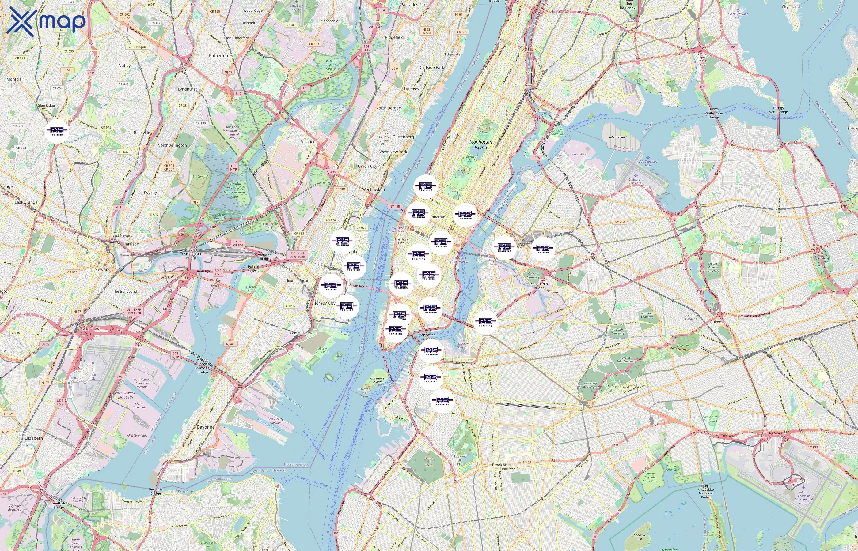 F45 Training area coverage