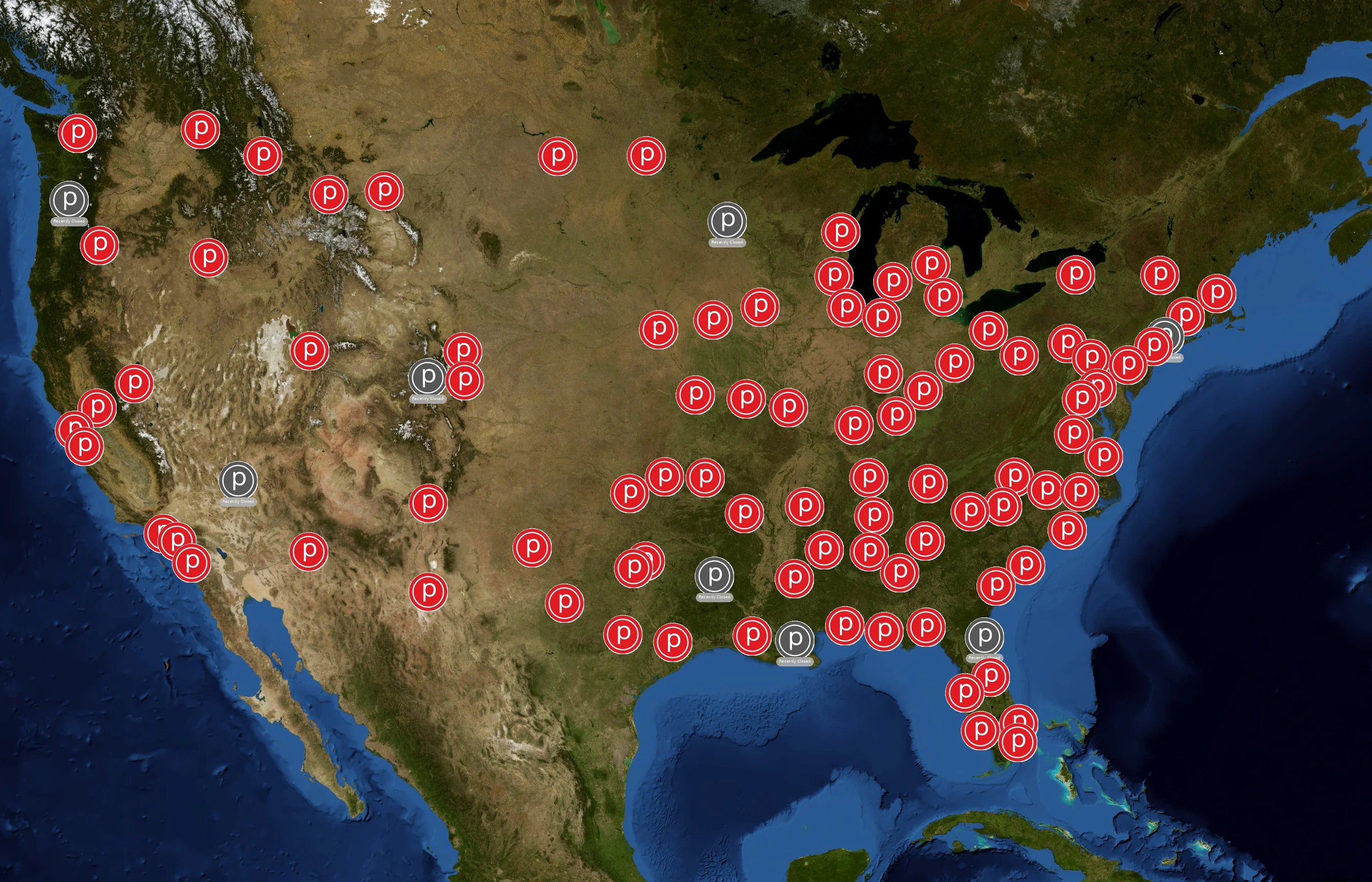 Pure Barre state distribution