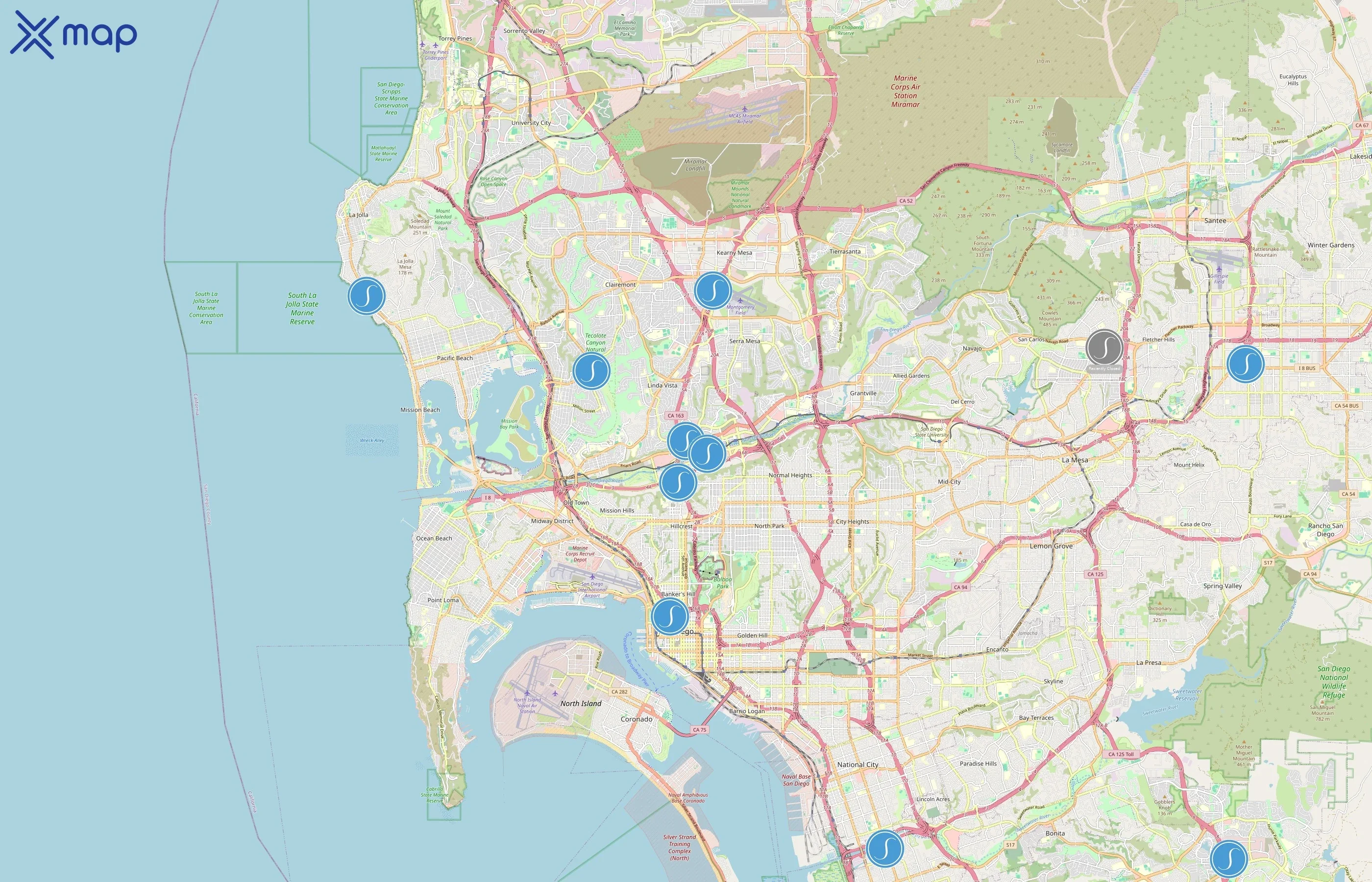 Sola Salon Studios area coverage