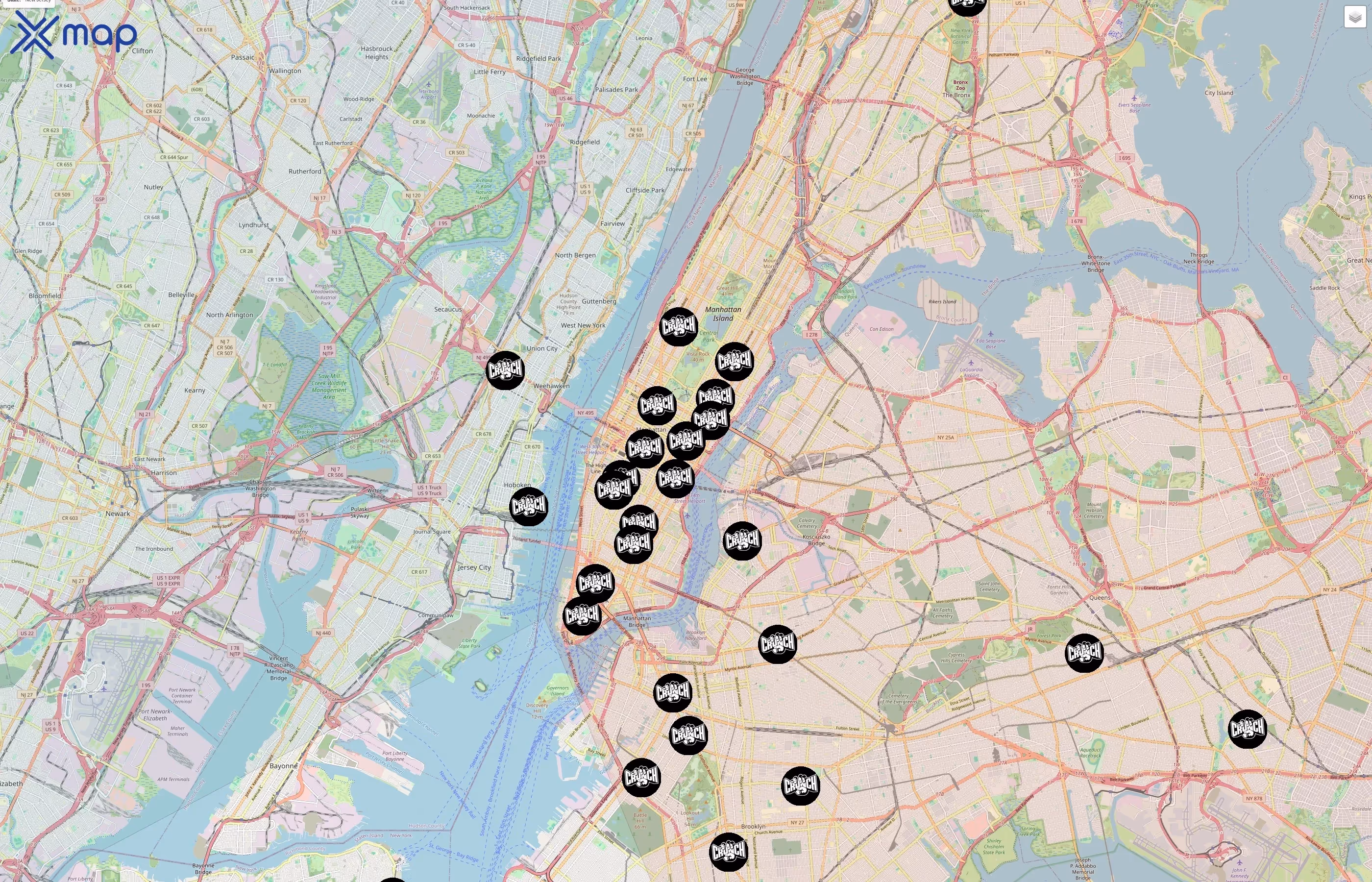 Crunch Fitness traffic data