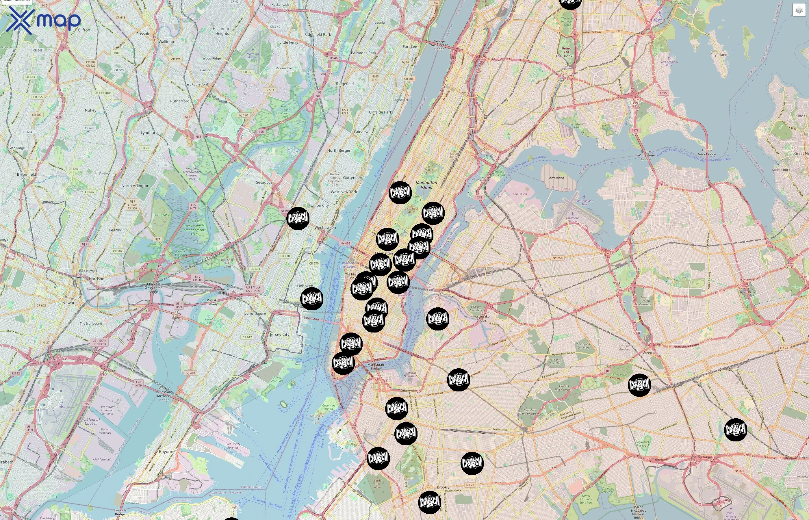 Crunch Fitness traffic data