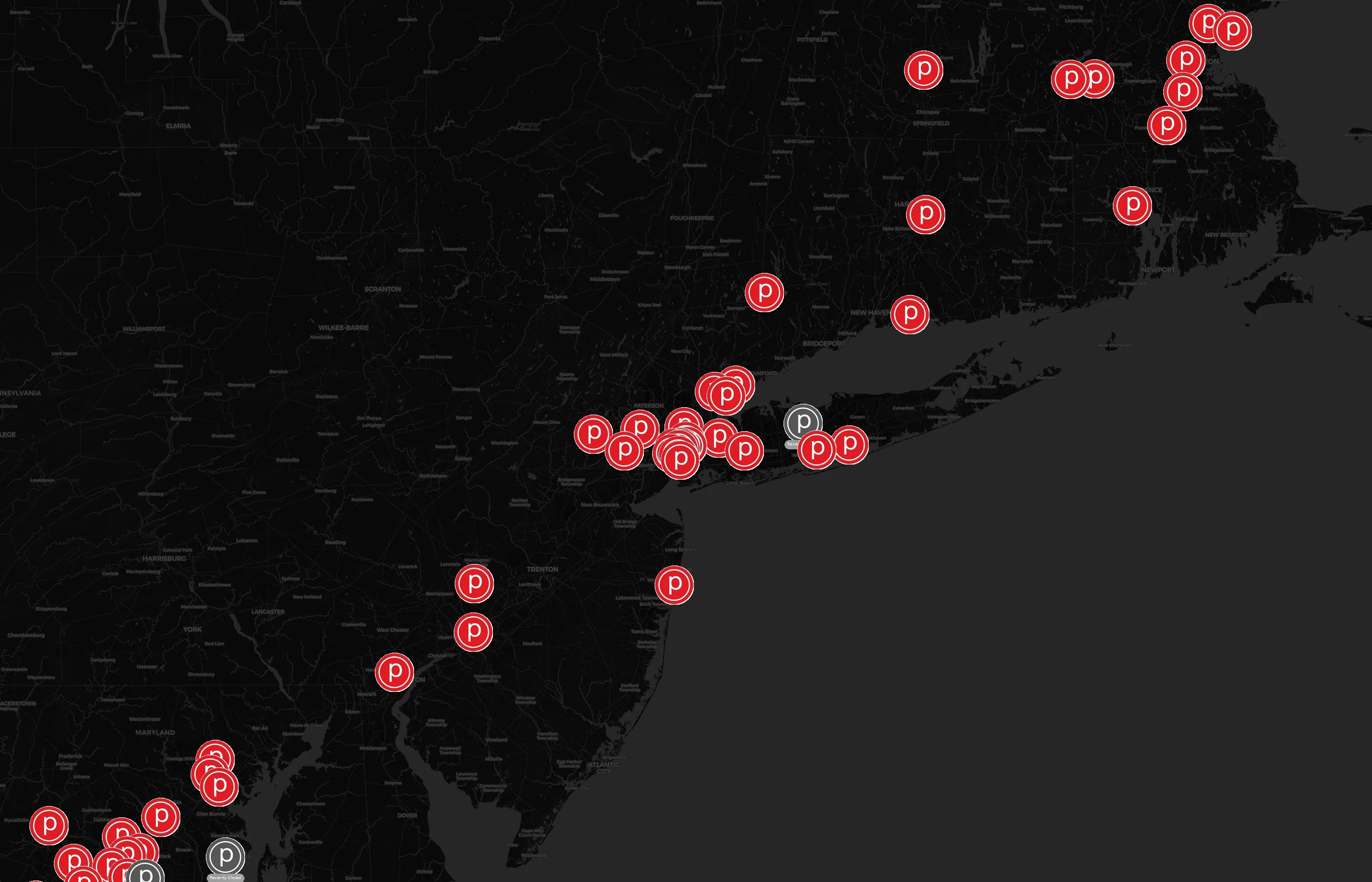 Pure Barre city distribution