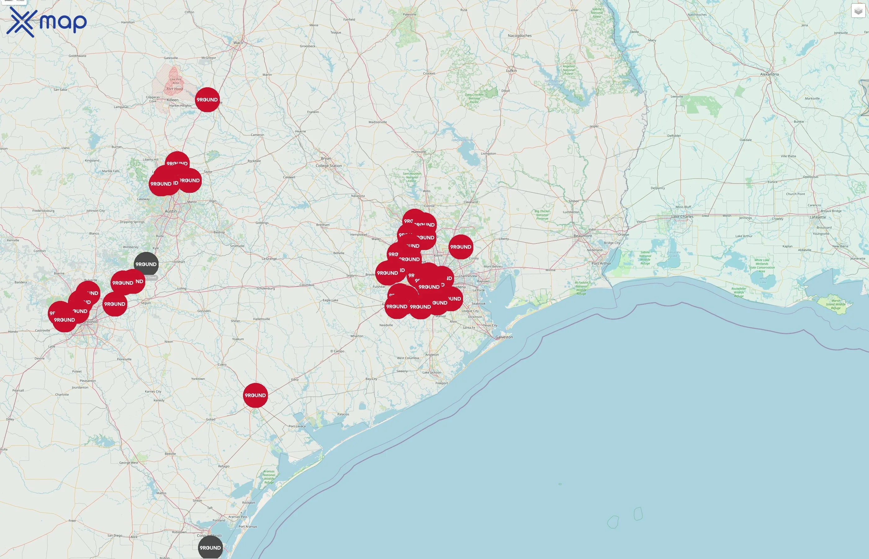 9Round street hotspots