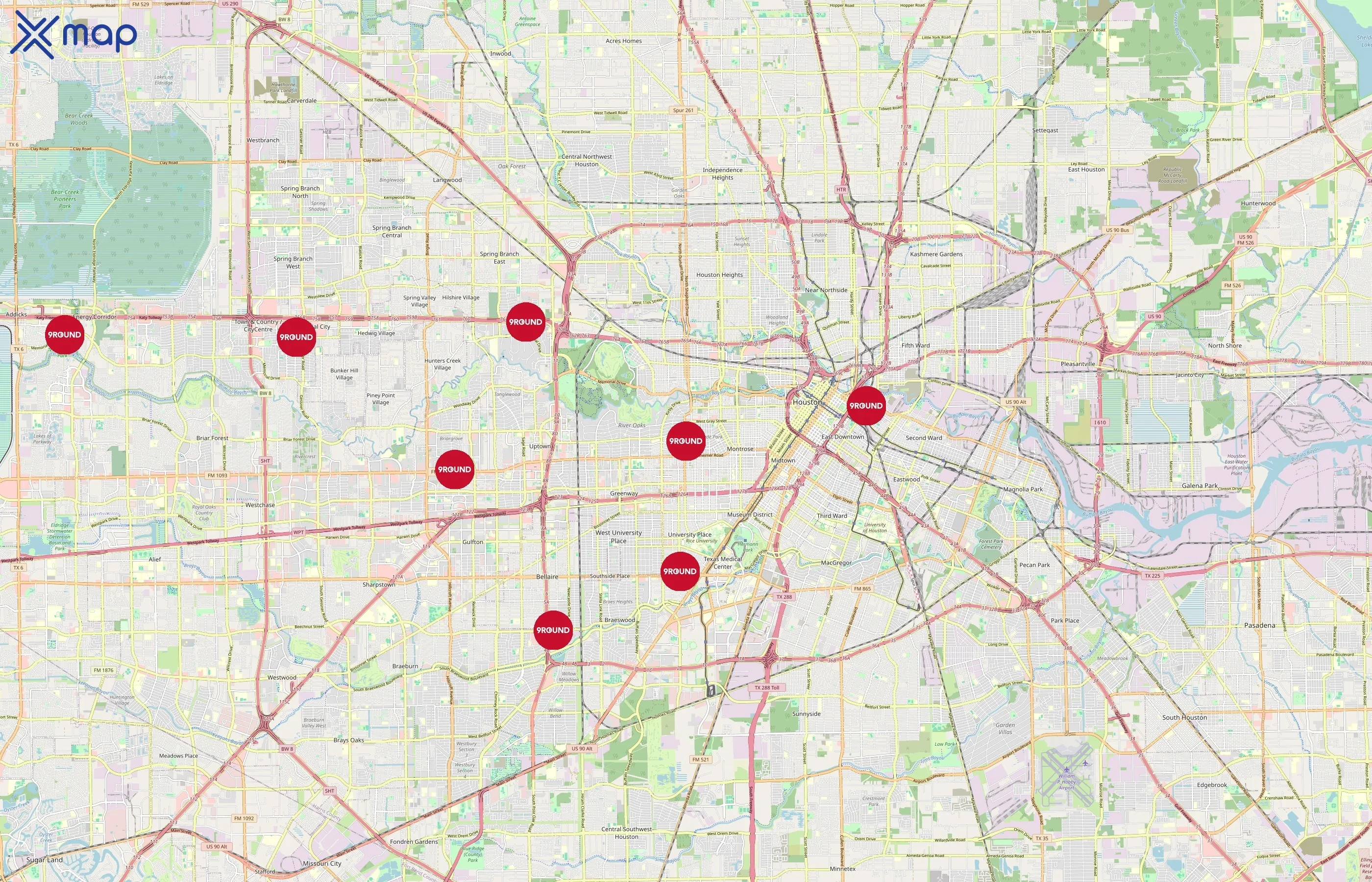 9Round area coverage