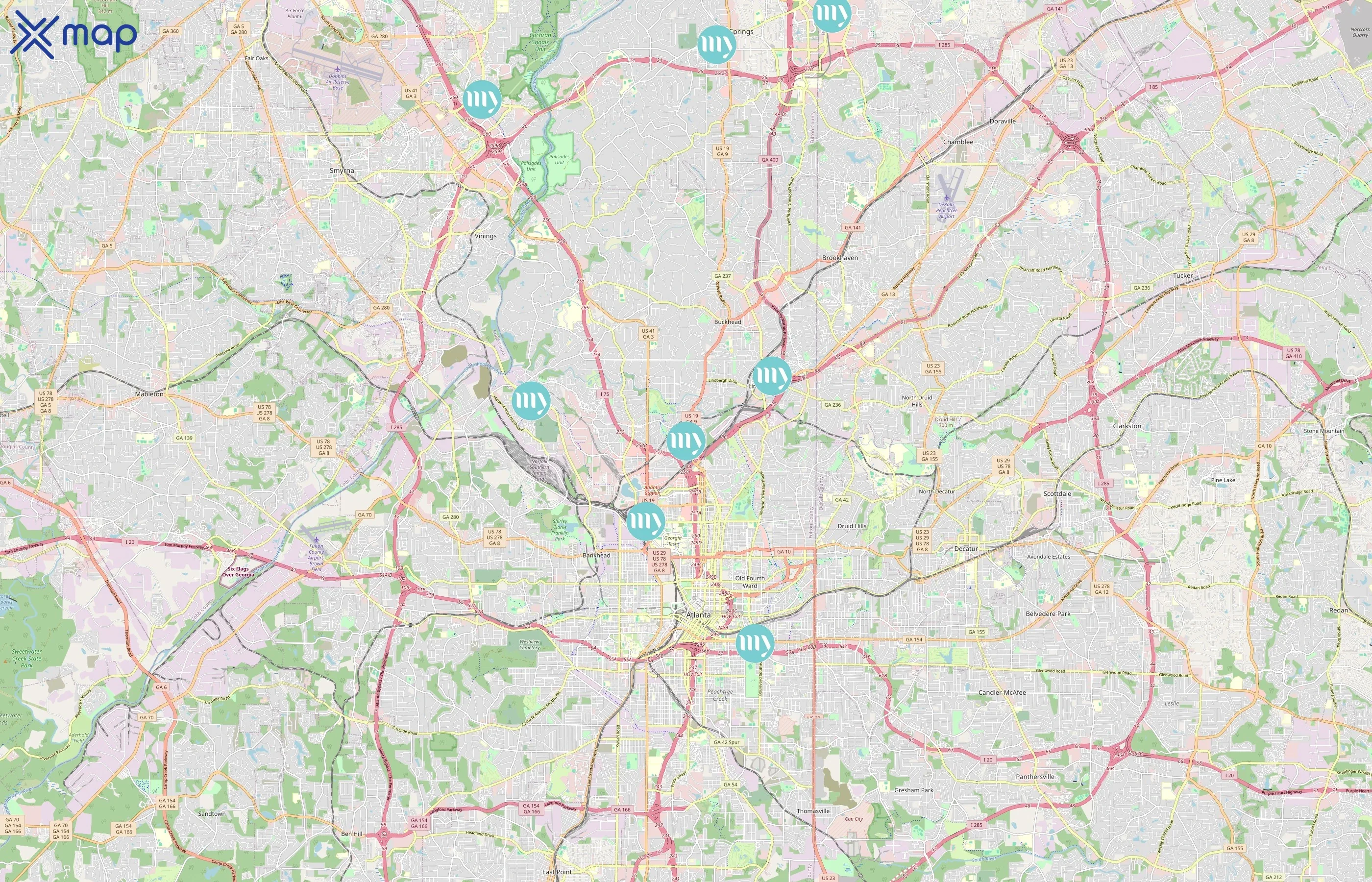 MY SALON Suite area coverage