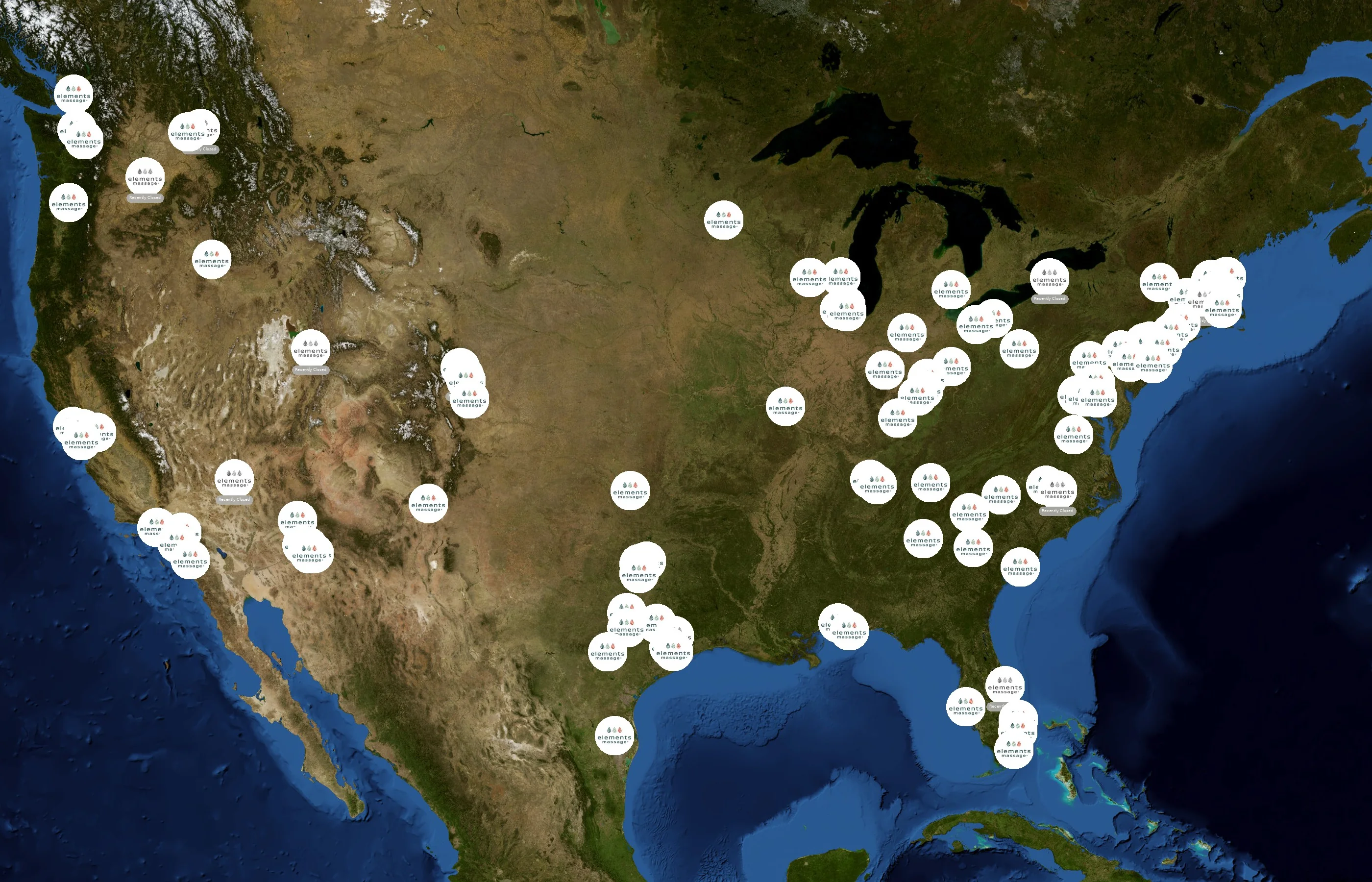 Elements Massage state distribution