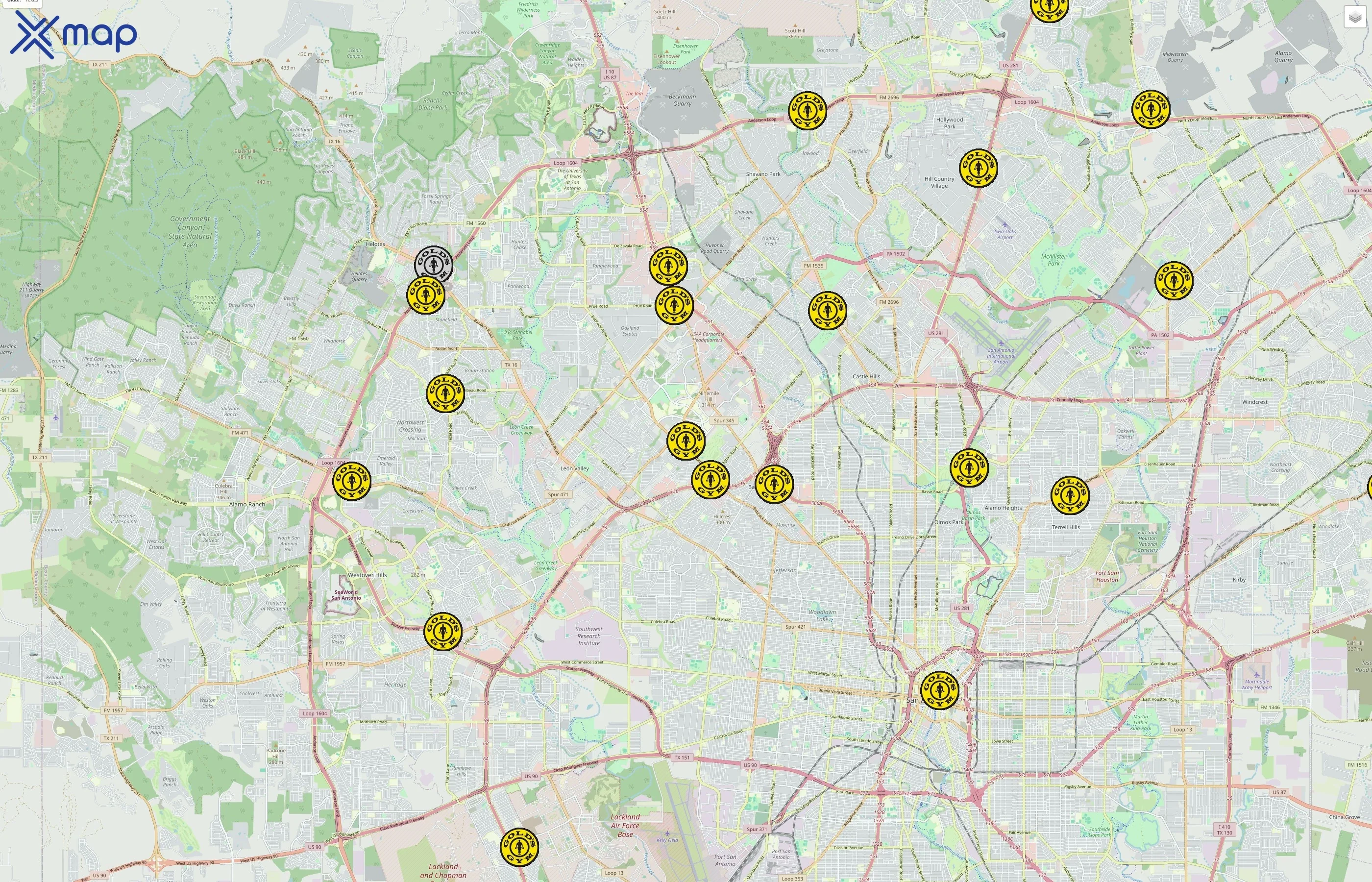 Gold's Gym traffic data