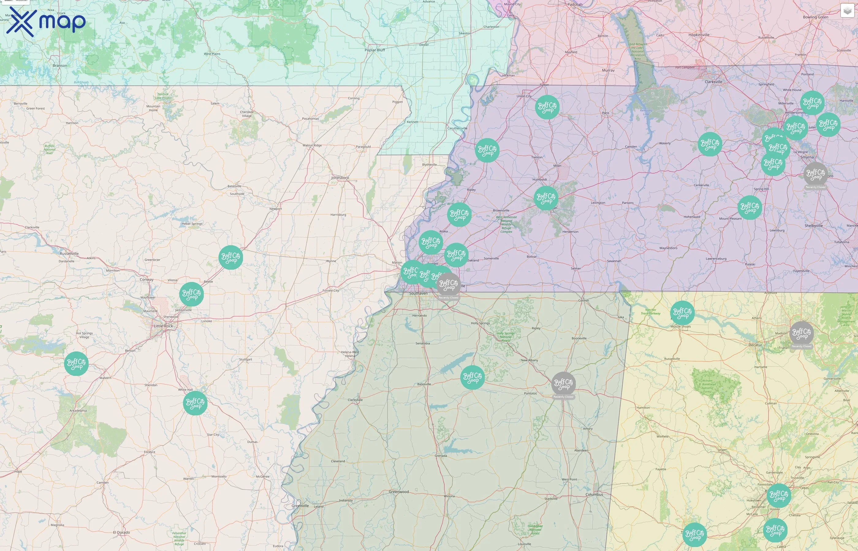 Buff City Soap street hotspots