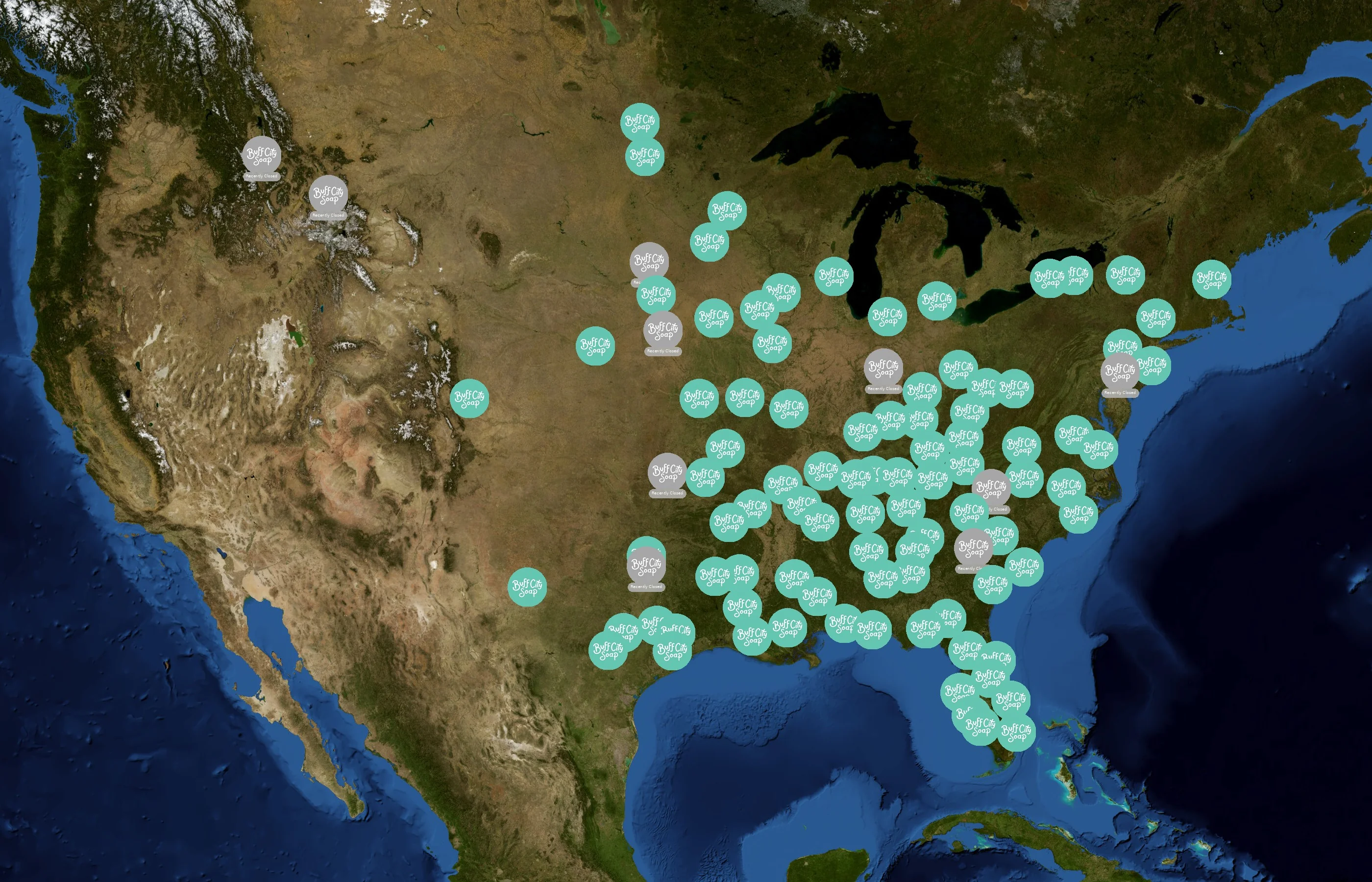 Buff City Soap state distribution