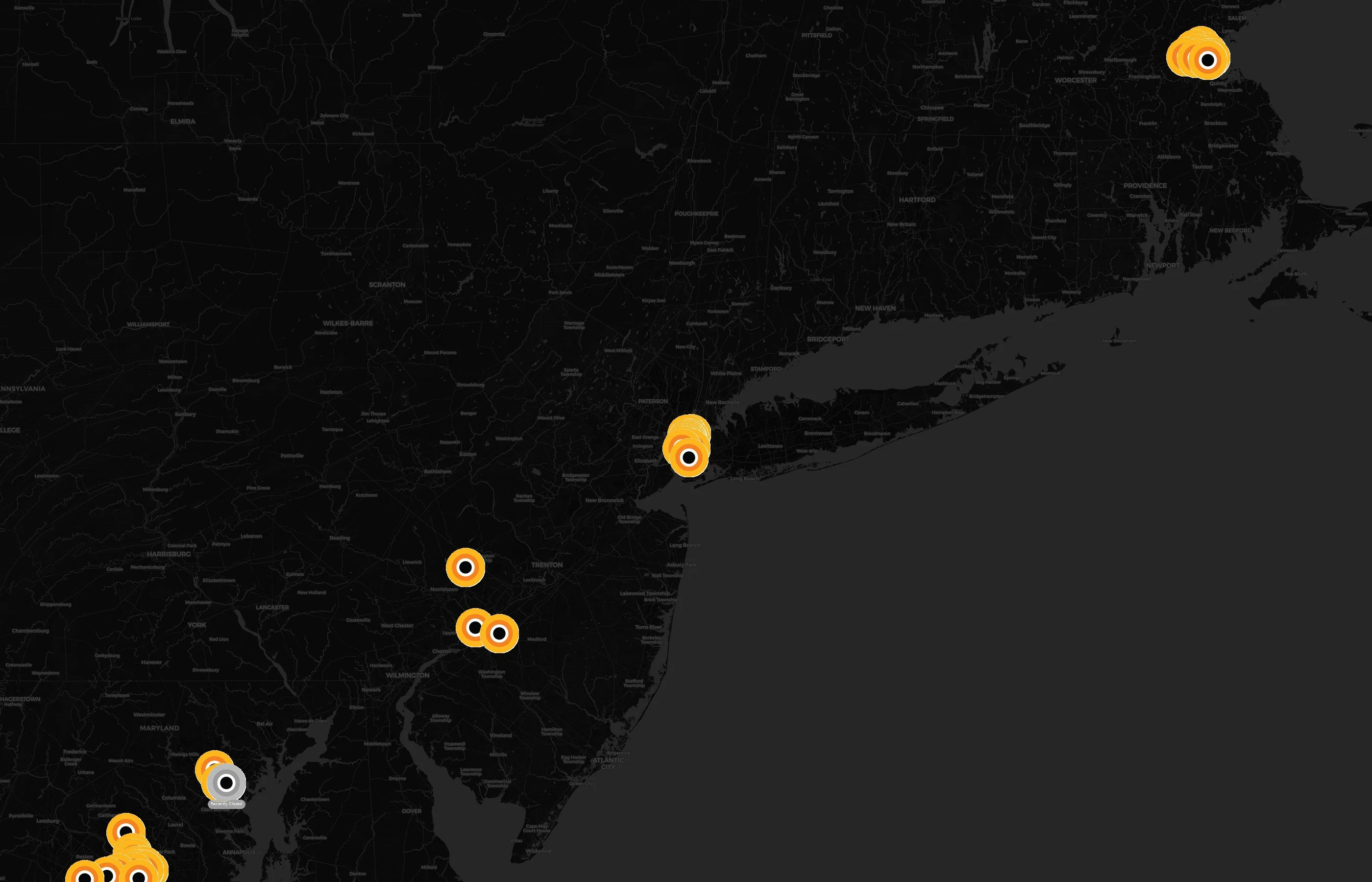 CorePower Yoga city distribution