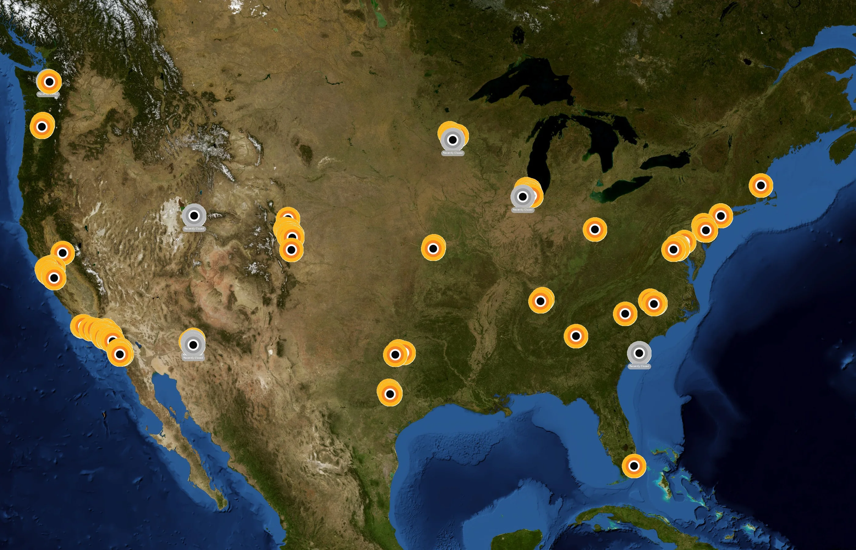 CorePower Yoga state distribution