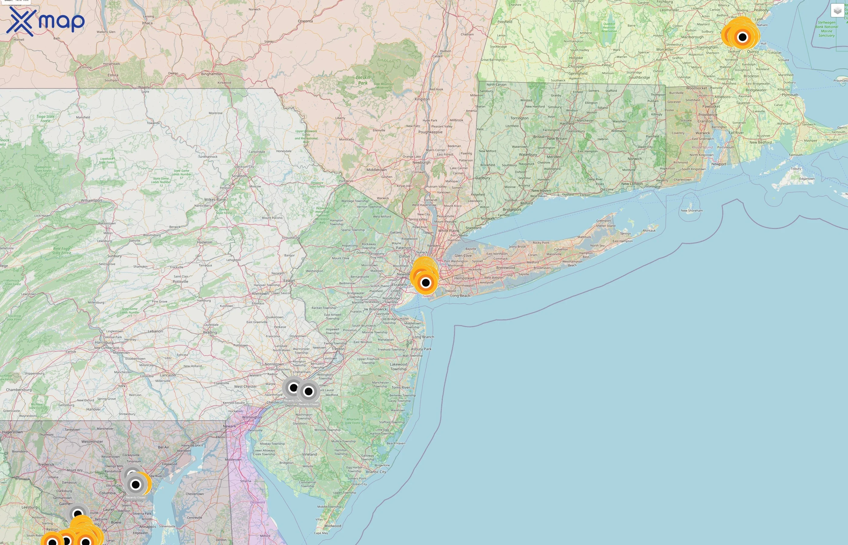 CorePower Yoga street hotspots