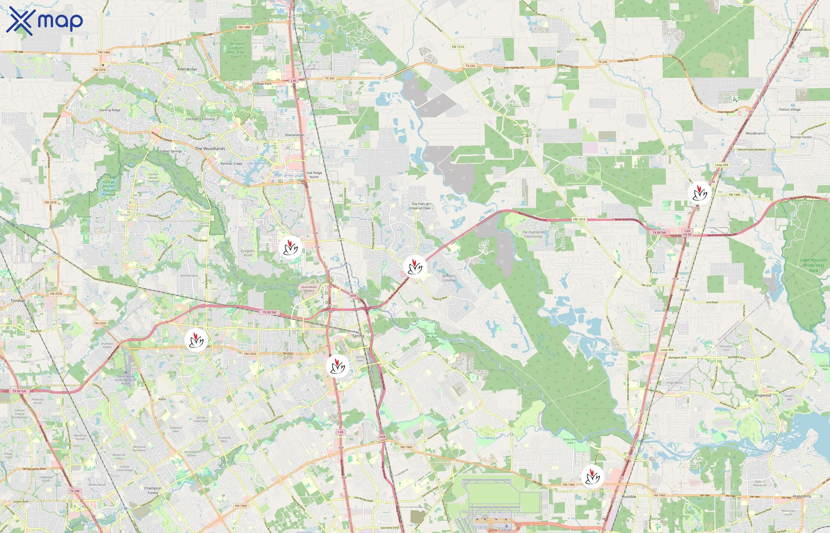 Da-Vi Nails area coverage