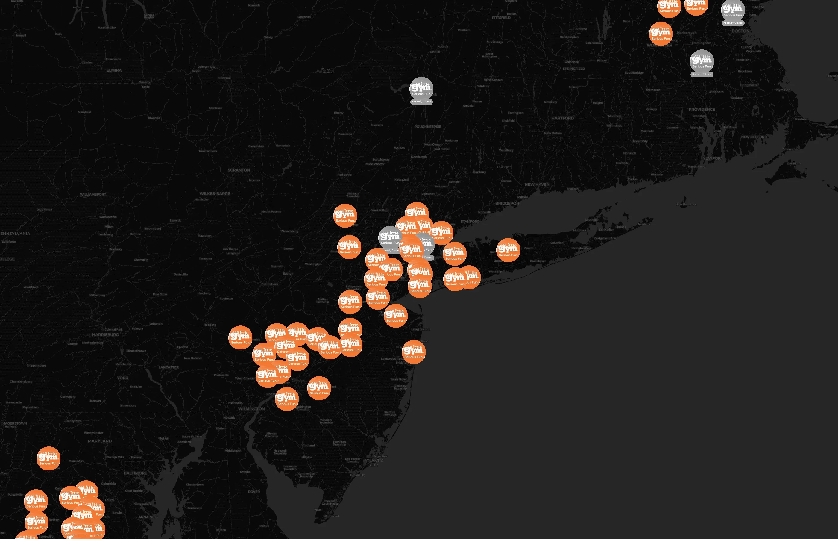 The Little Gym city distribution