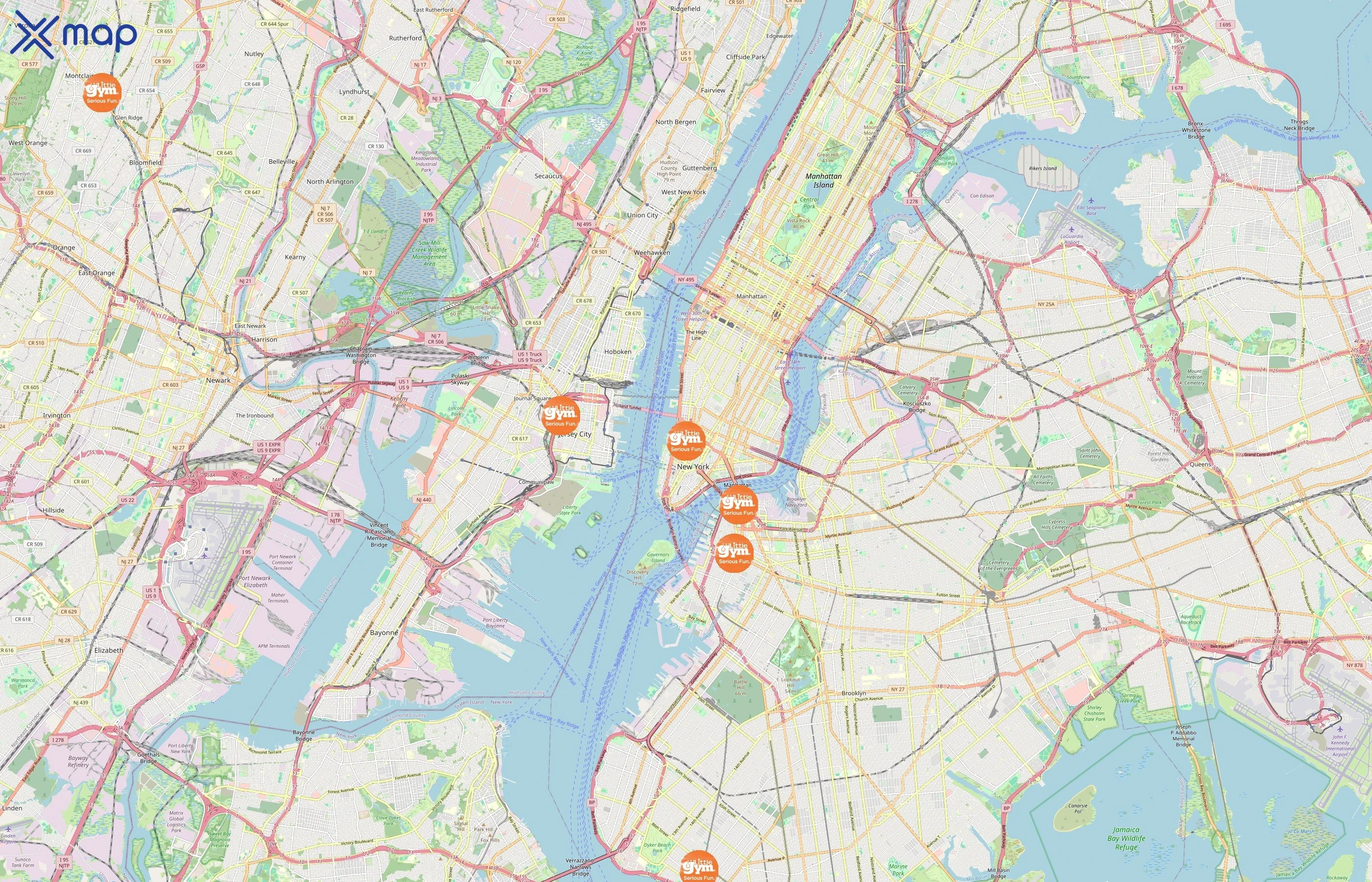 The Little Gym area coverage