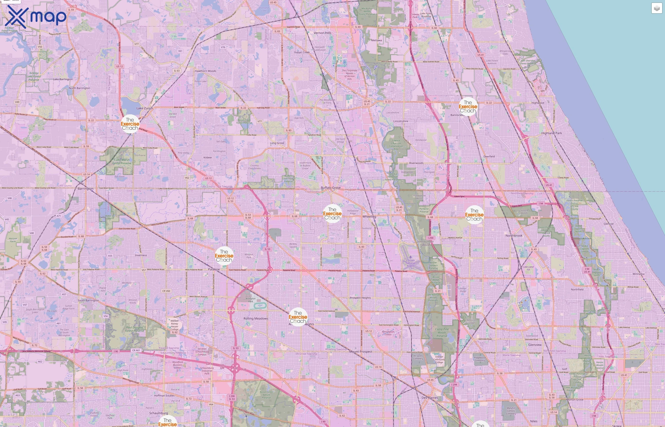 The Exercise Coach traffic data